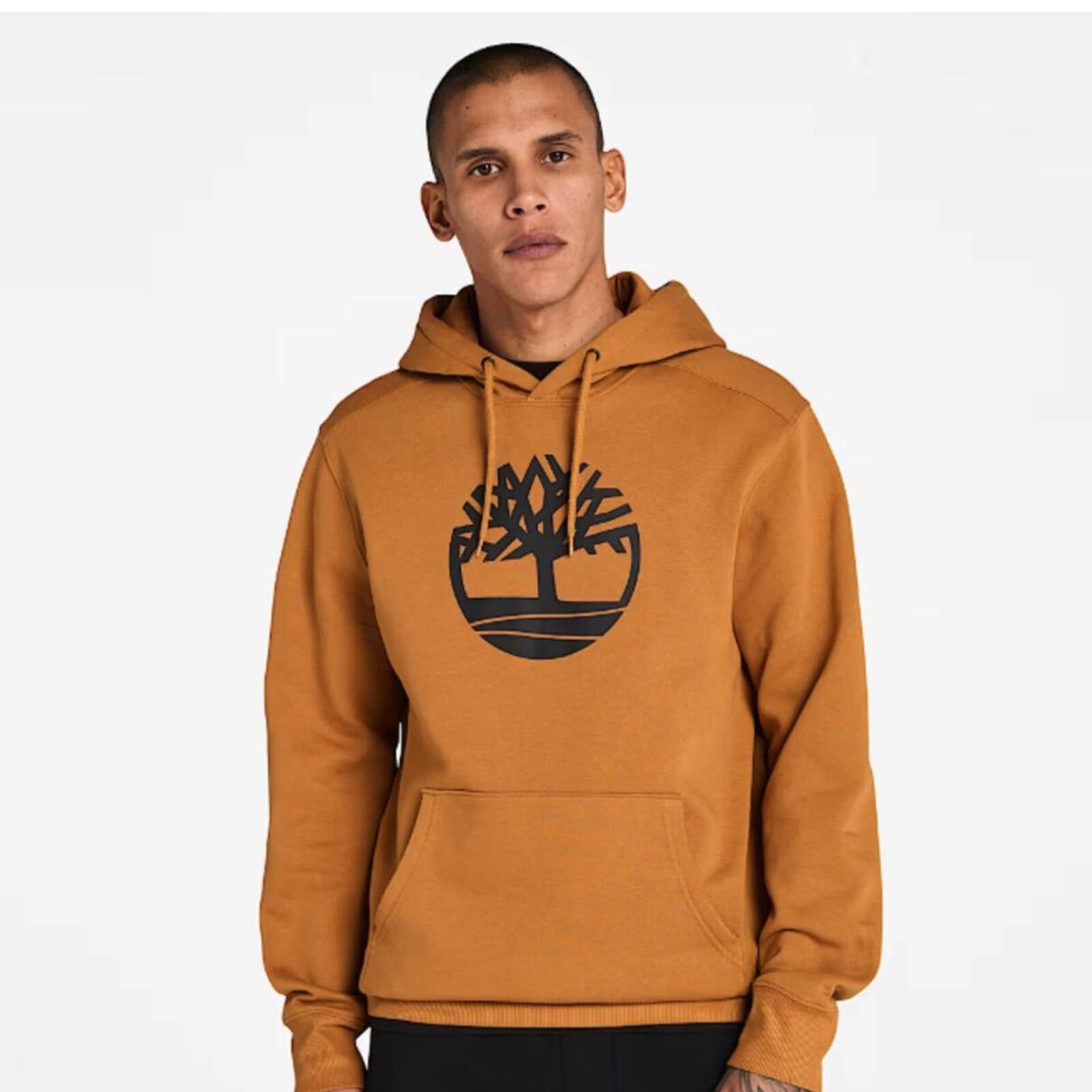 Timberland Timberland Mens Small Kennebec River Tree Logo Hoodie Wheat Size US S / EU 44-46 / 1 - 1 Thumbnail