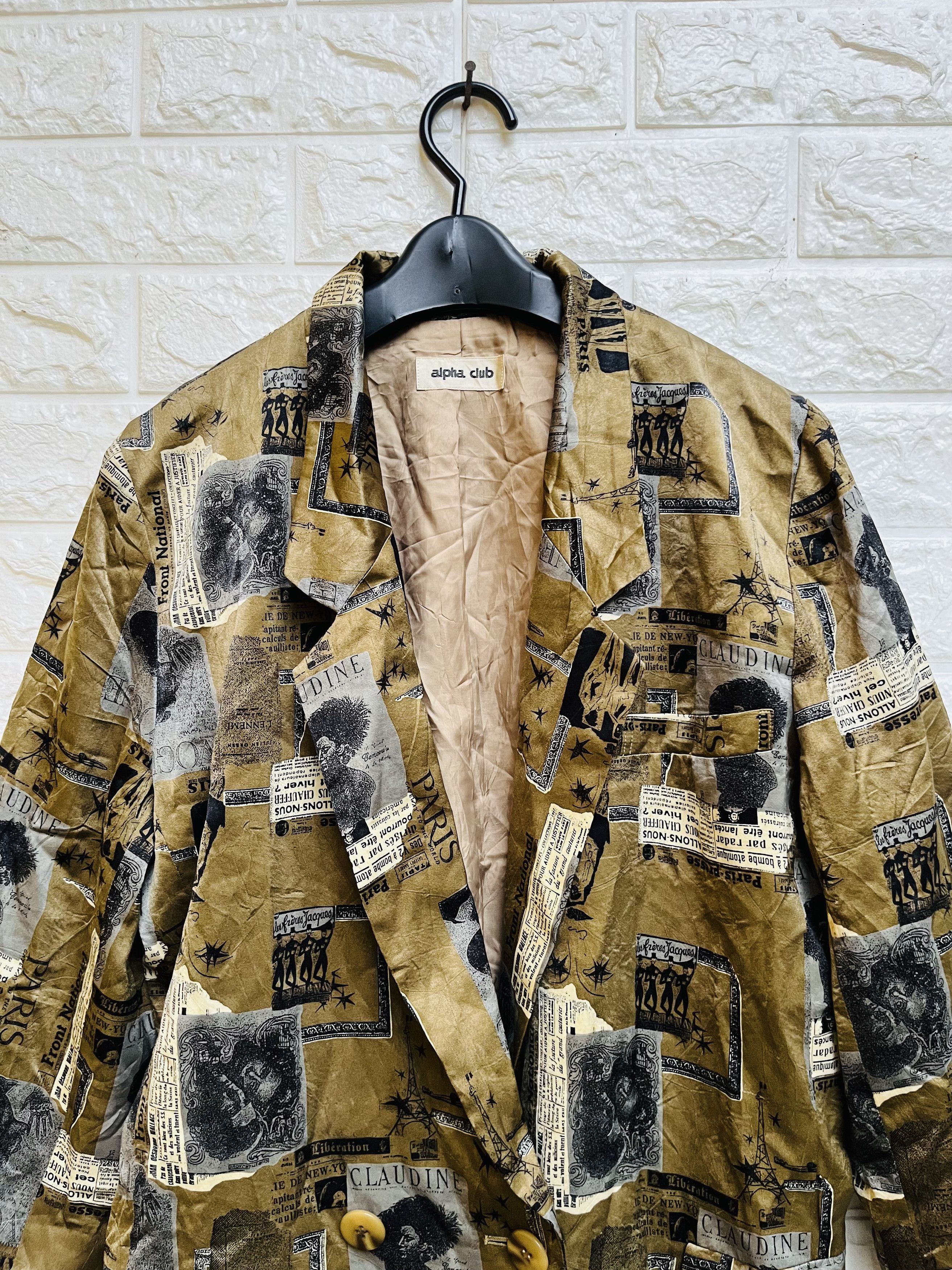 Japanese Brand Vintage Alpha Club Japanese Designer Fashion Style Size US M / EU 48-50 / 2 - 3 Thumbnail
