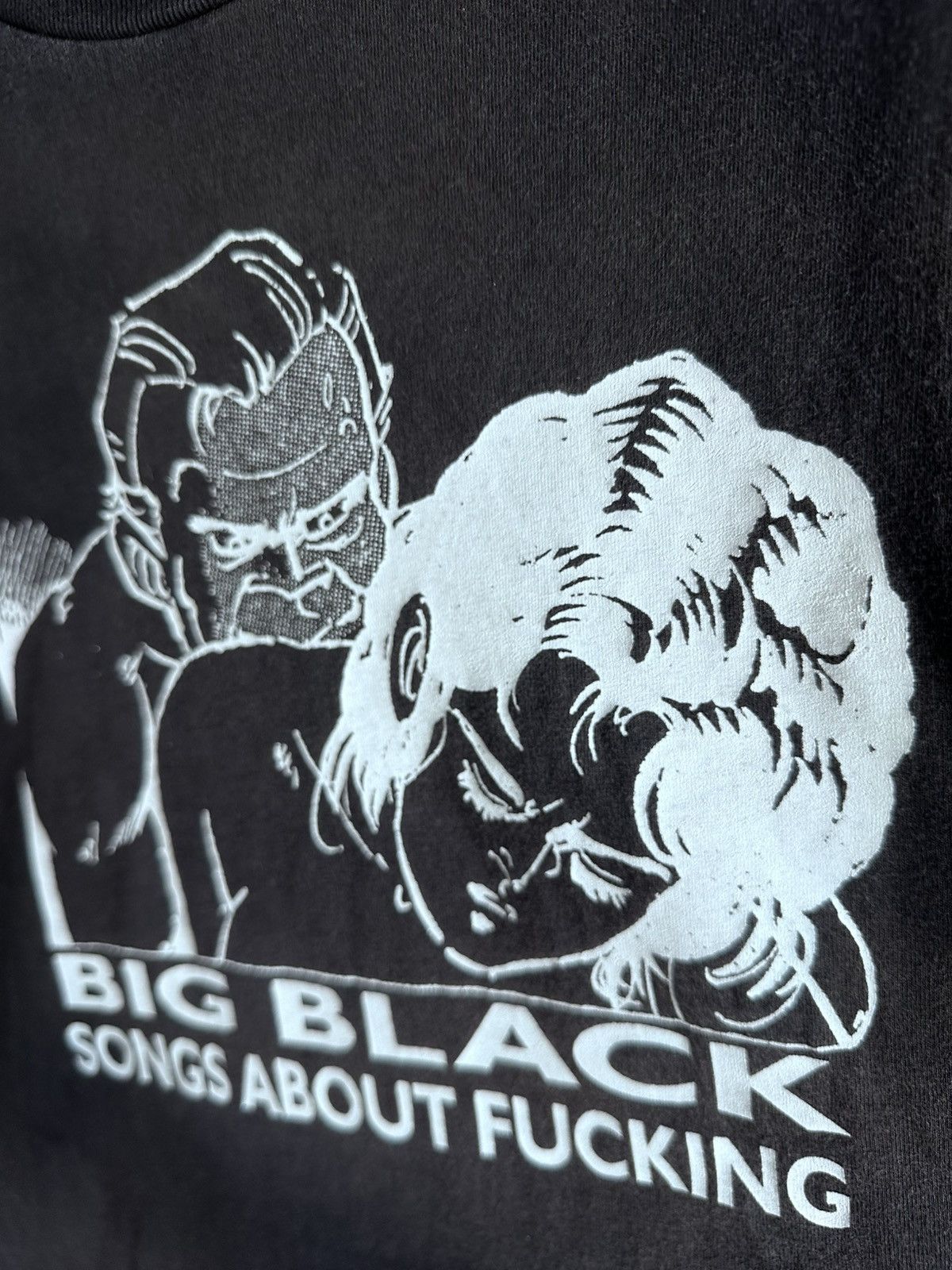 Band Tees × Vintage STEVE ALBINI BIG BLACK BAND T SHIRT SONGS ABOUT FUCKING Size US M / EU 48-50 / 2 - 3 Thumbnail