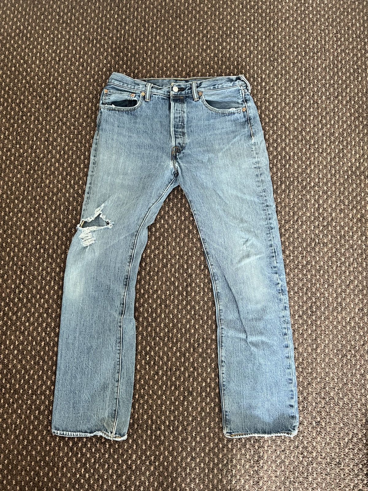 Levi's Levi’s Repaired 501 W32 L29 Size US 32 / EU 48 - 1 Thumbnail