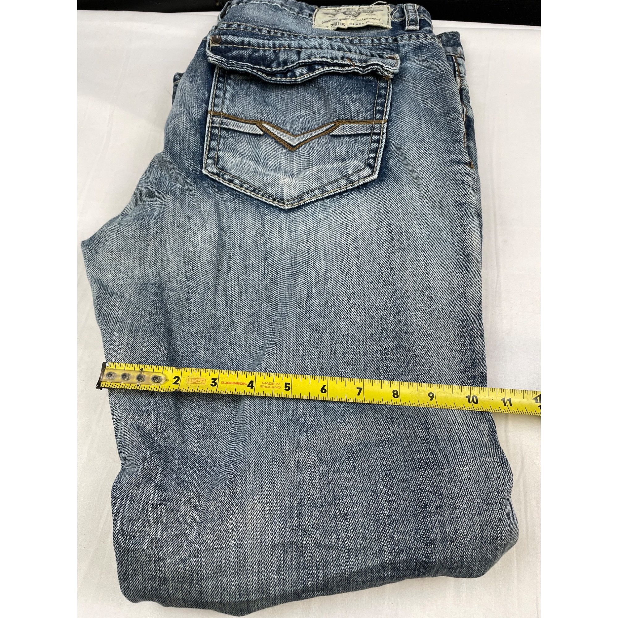 Buffalo David Bitton Buffalo David Bitton Men's Blue Jeans Straight Size 36x30 SK Size US 36 / EU 52 - 6 Thumbnail