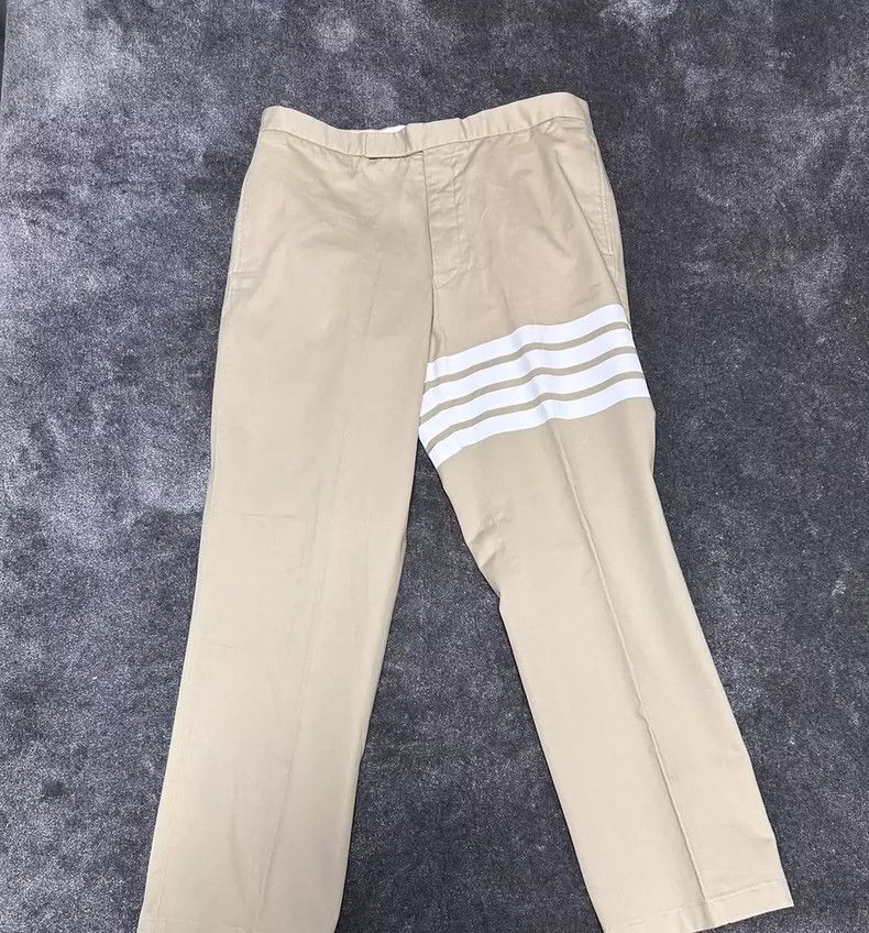 Thom Browne Thom Browne size3 Soft cotton khaki trousers Size 36R - 1 Thumbnail