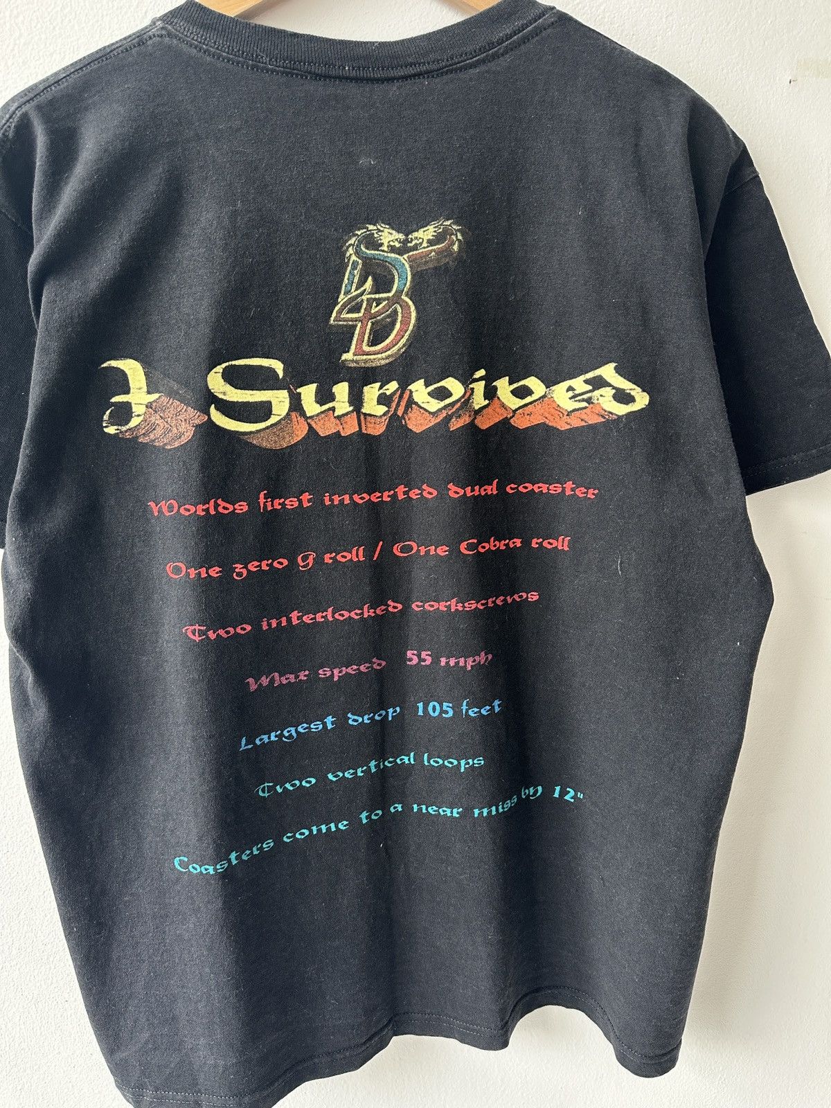 Universal Studios × Vintage Vintage Universal Studios Dueling Dragons Coaster Shirt Size US M / EU 48-50 / 2 - 7 Thumbnail
