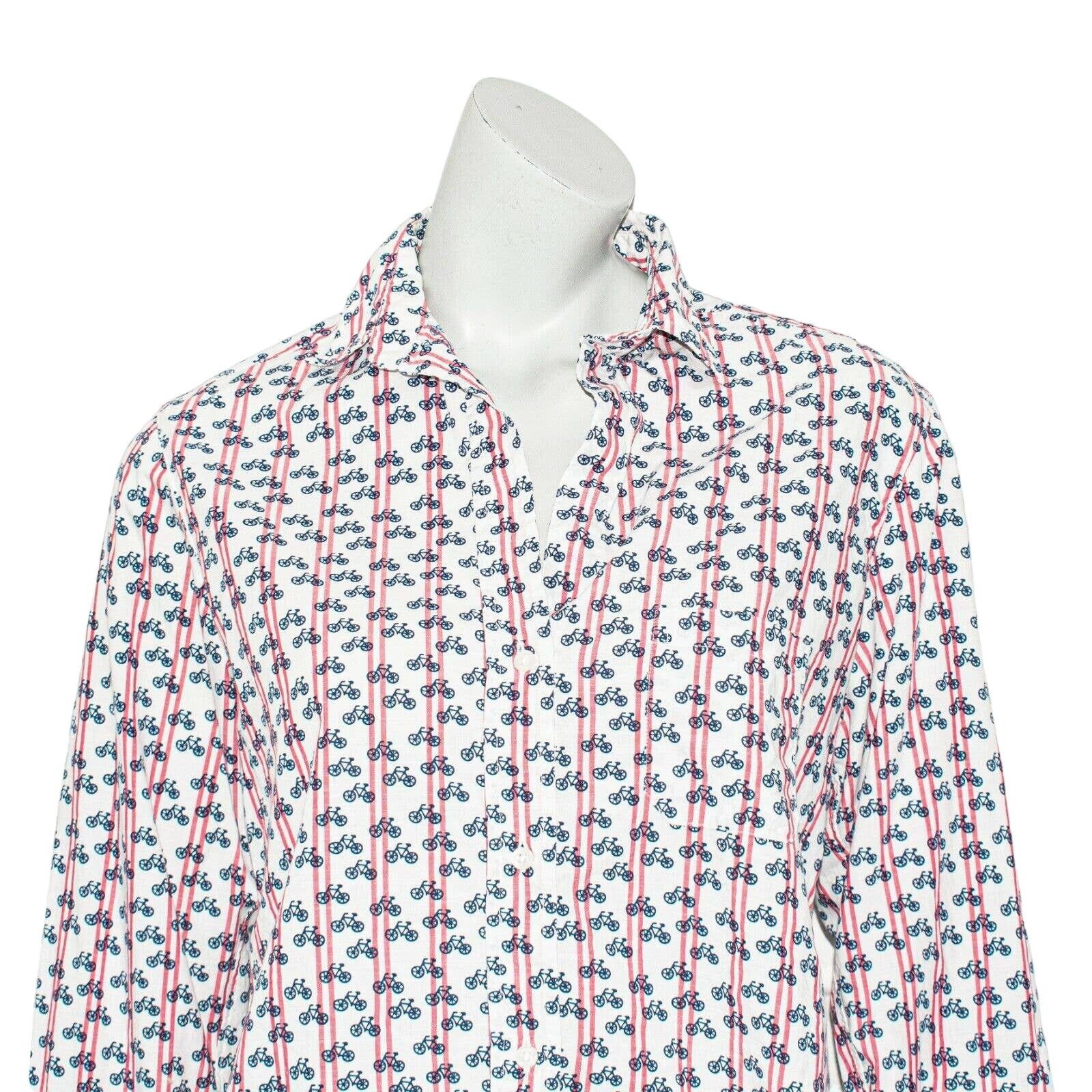 Anthropologie GRAYSON The HERO Bicycles Print Button up Shirt Size M / US 6-8 / IT 42-44 - 10 Thumbnail