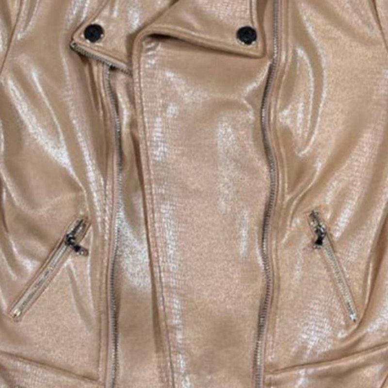 NBDN Nobrandedon Michel Zip-up Cream Gold Jacket Blazer | Size S Size S / US 4 / IT 40 - 5 Thumbnail