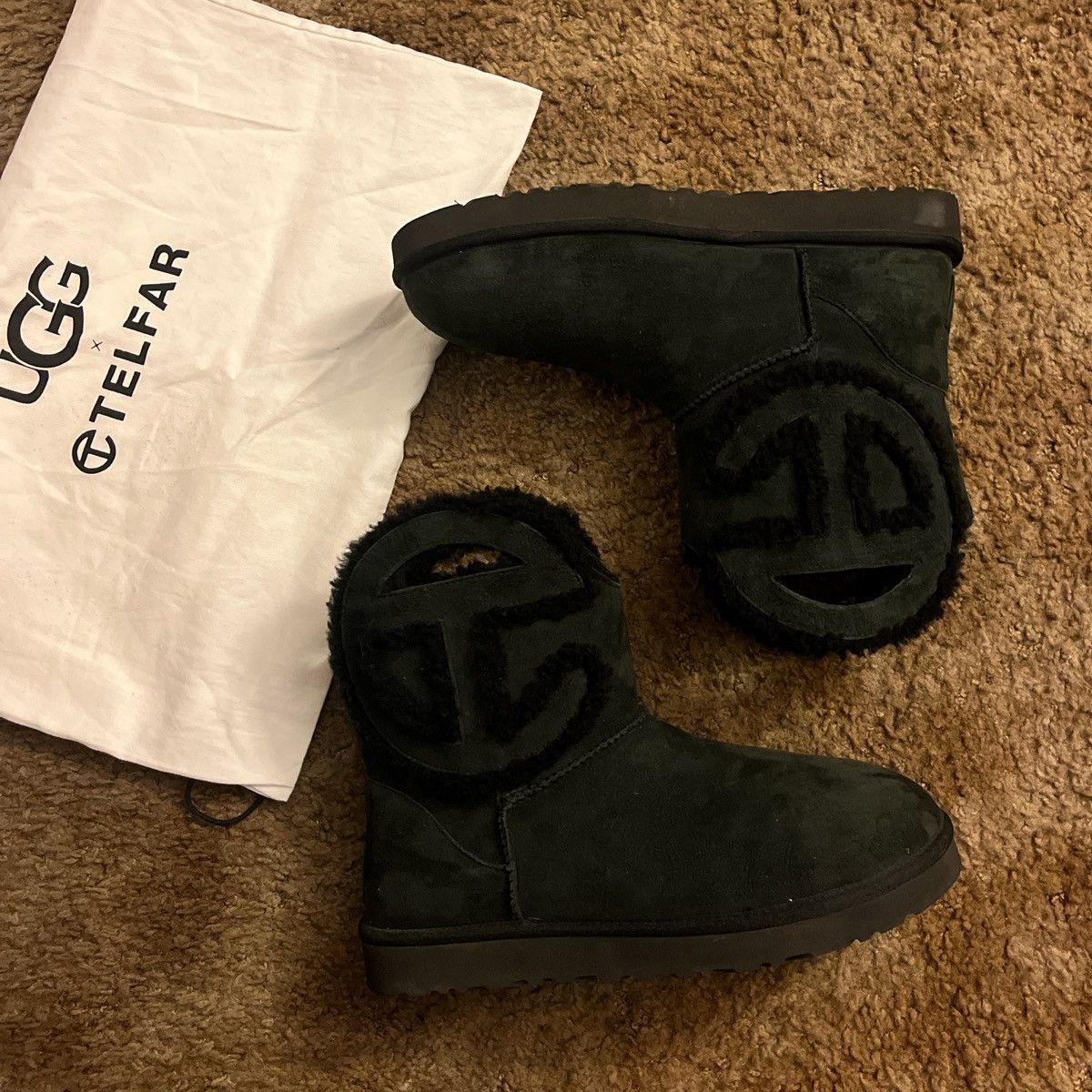 Telfar × Ugg black telfar uggs | Grailed