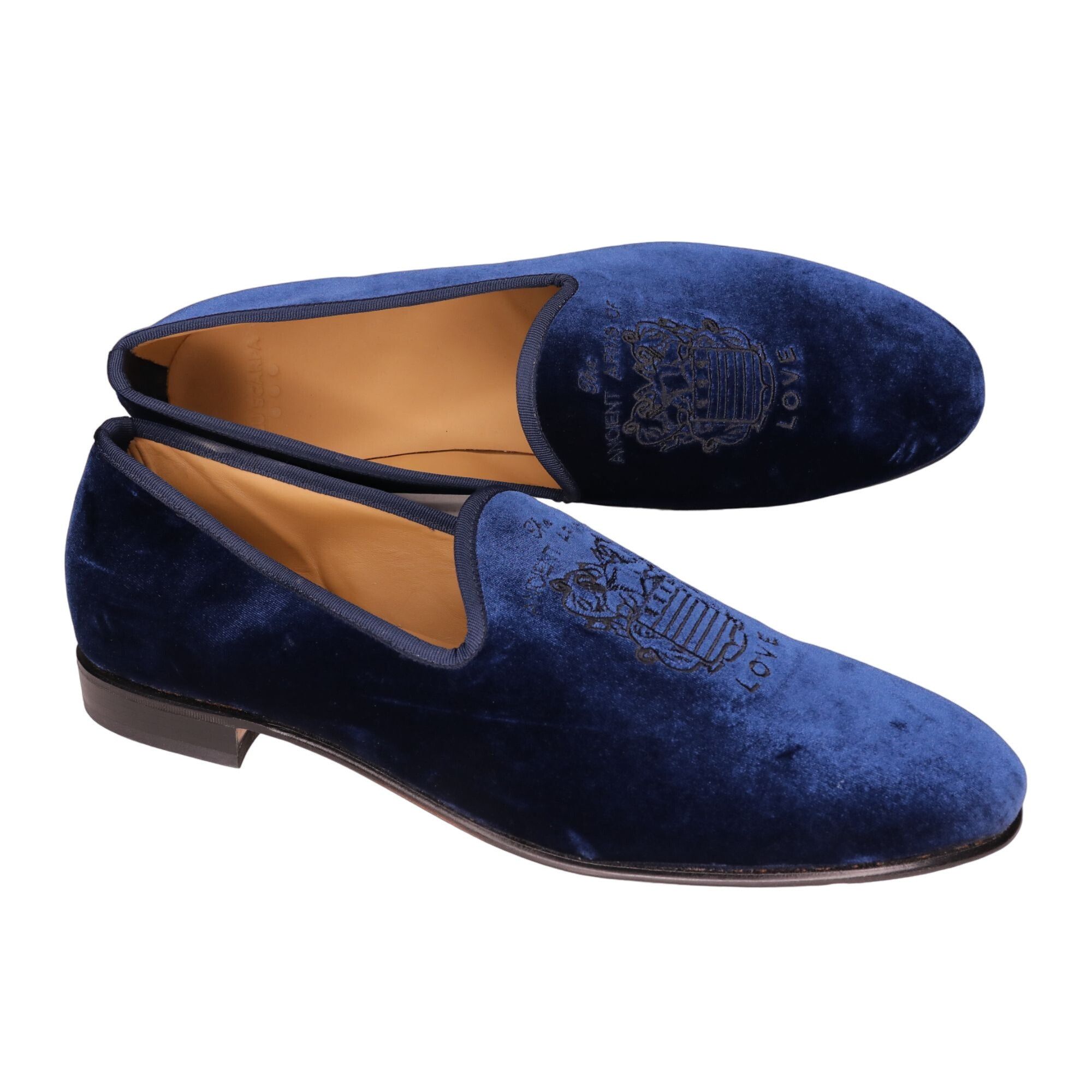 Other NEW Blu Scarpa Italy Mens 19.5 Navy Blue Velvet Dress Shoes Size US 15 / EU 48 - 9 Thumbnail