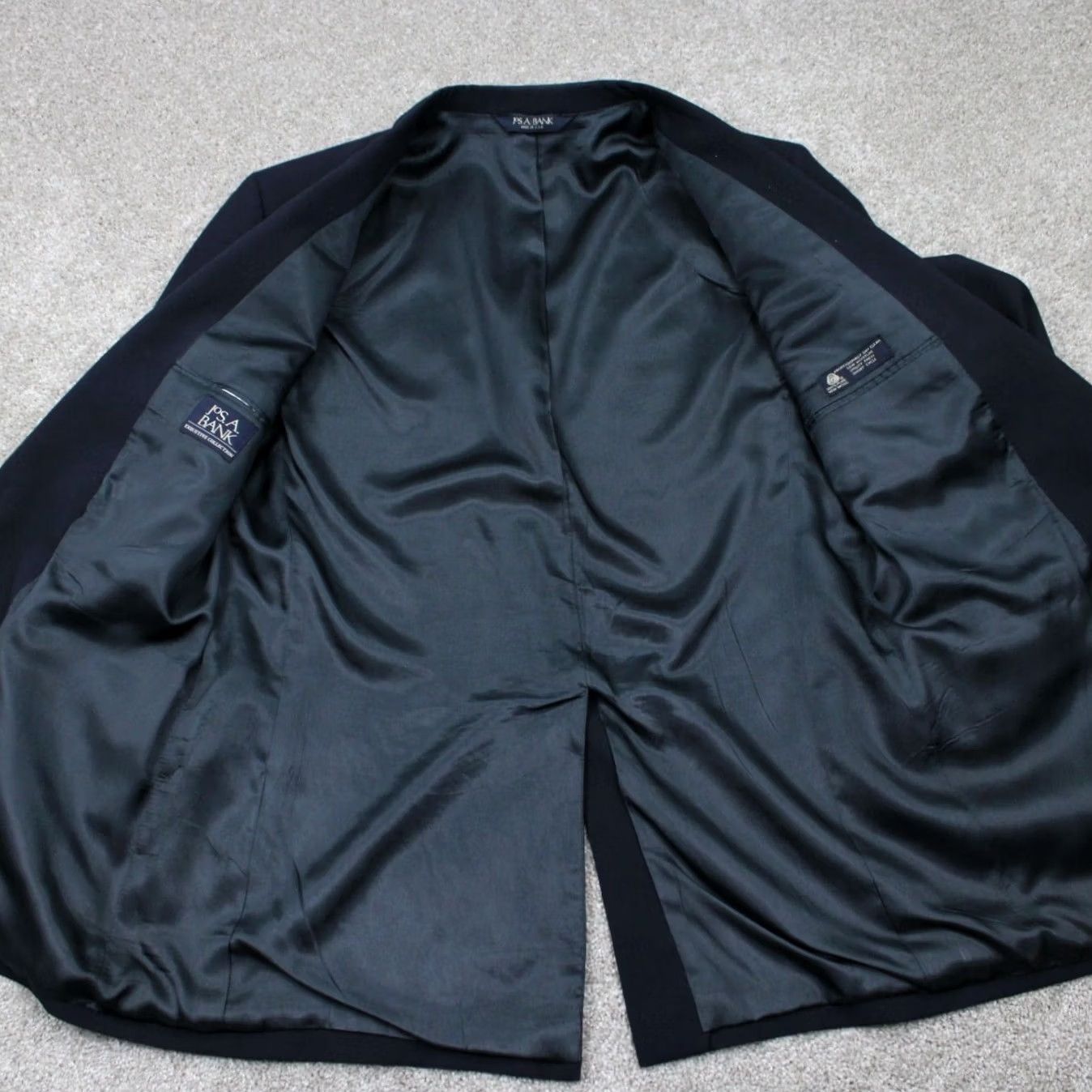 Jos. A. Bank Jos. A. Bank Blazer Men 46L Blue Wool/Cashmere Blend 2 Button Sports Jacket Coat Shirt? Size 46R - 7 Thumbnail