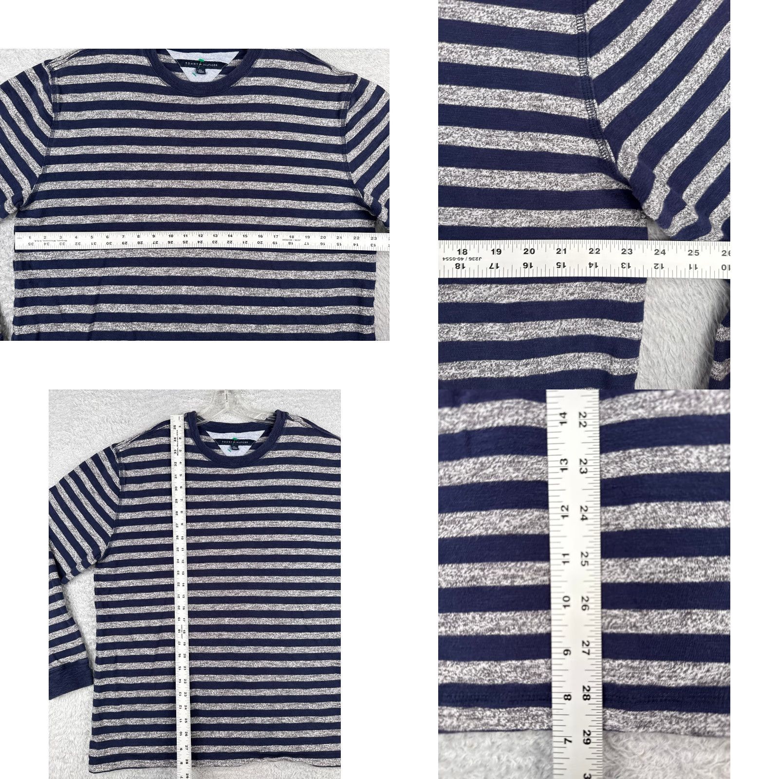 Tommy Hilfiger Tommy Hilfiger Shirt Women 2XL Blue Stripe Long Sleeve Crew Neck Cotton Size XXL / US 16-18 / IT 52-54 - 8 Thumbnail