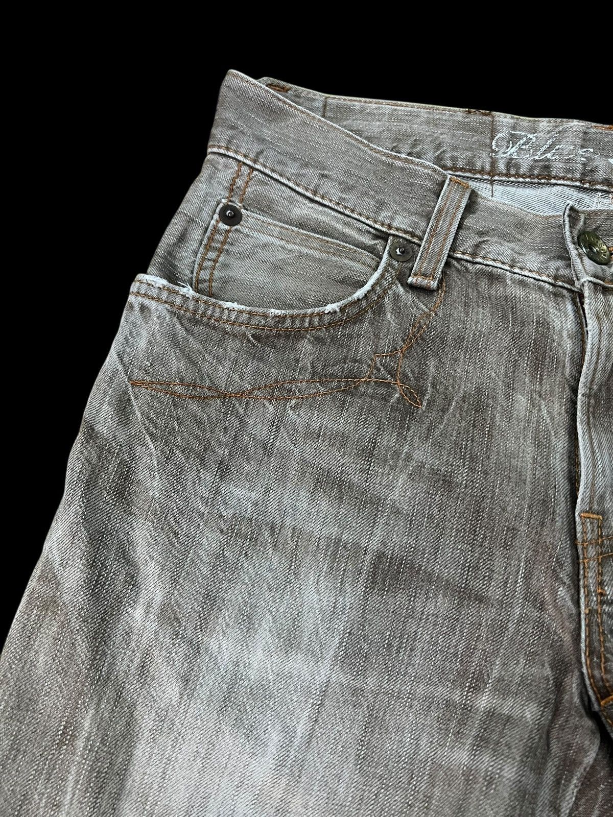If Six Was Nine Vintage Edwin 503 Blue Trip Mud Wash Jean Size US 30 / EU 46 - 7 Thumbnail