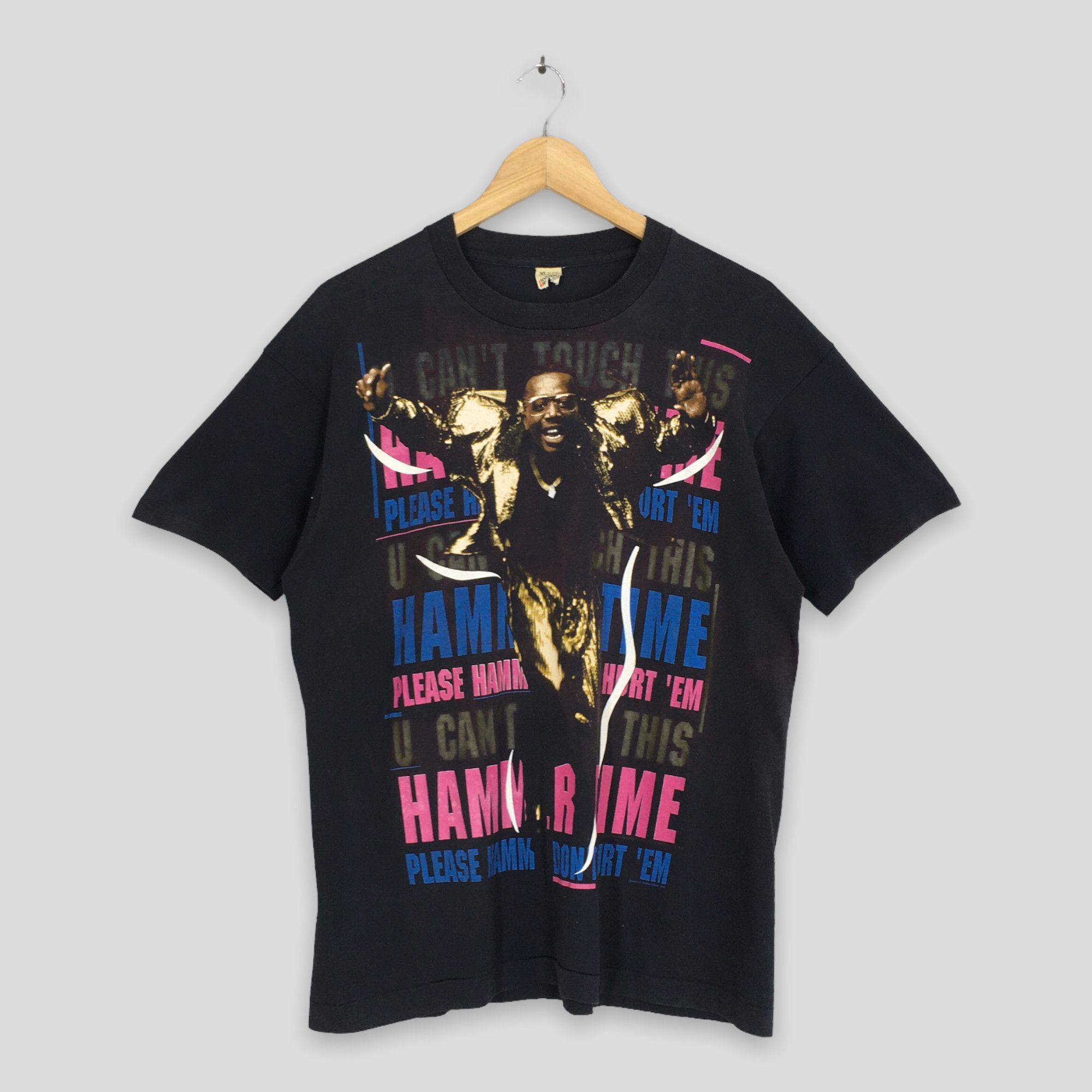 Rap Tees × Vintage Vintage 90's Mc Hammer Rap Hip Hop T-Shirt XLarge Size US XL / EU 56 / 4 - 1 Thumbnail
