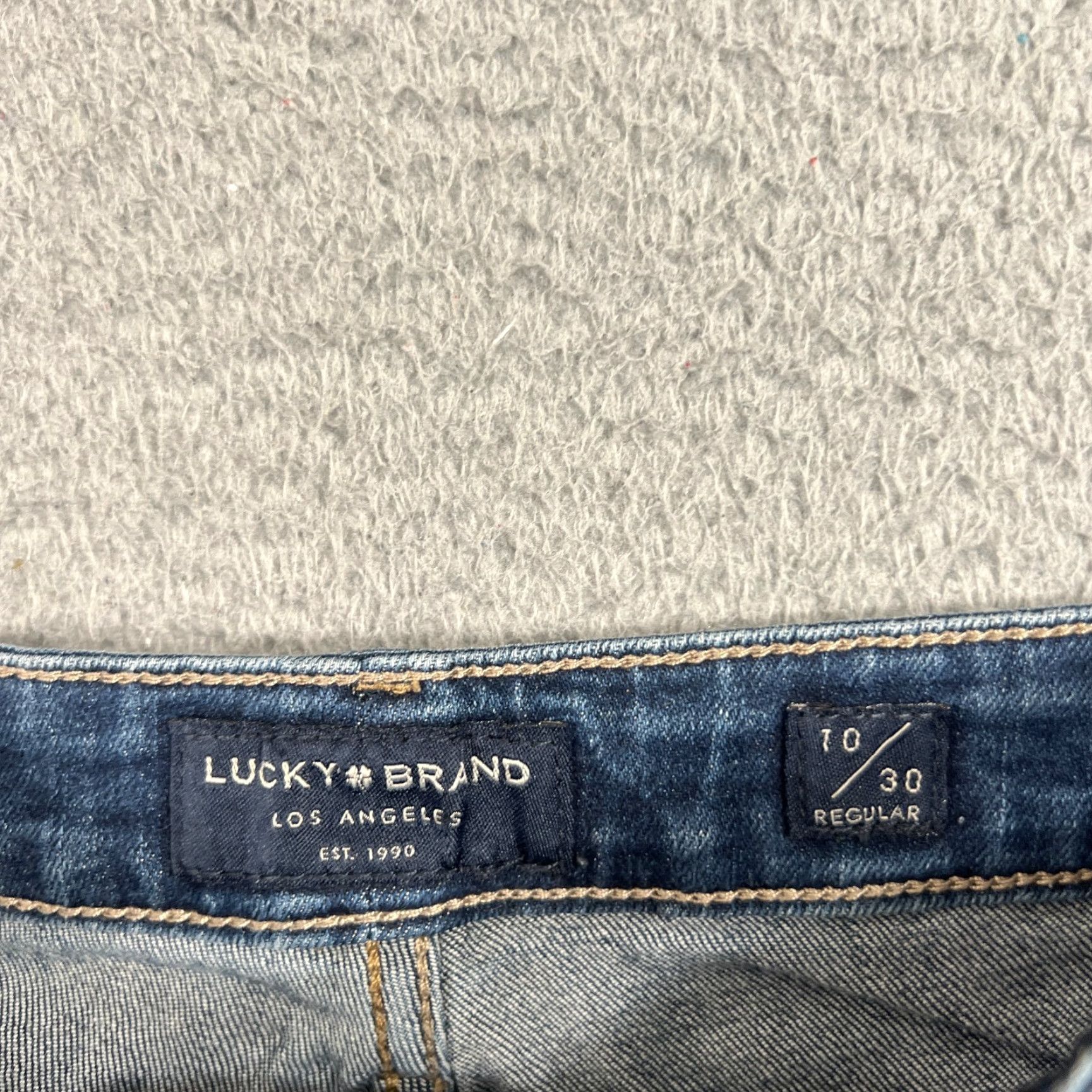 Lucky Brand VINTAGE Lucky Brand Womens Jeans Skinny Low Rise Denim 10 Blue Stretch 90s Girls Size 32" / US 10 / IT 46 - 6 Thumbnail