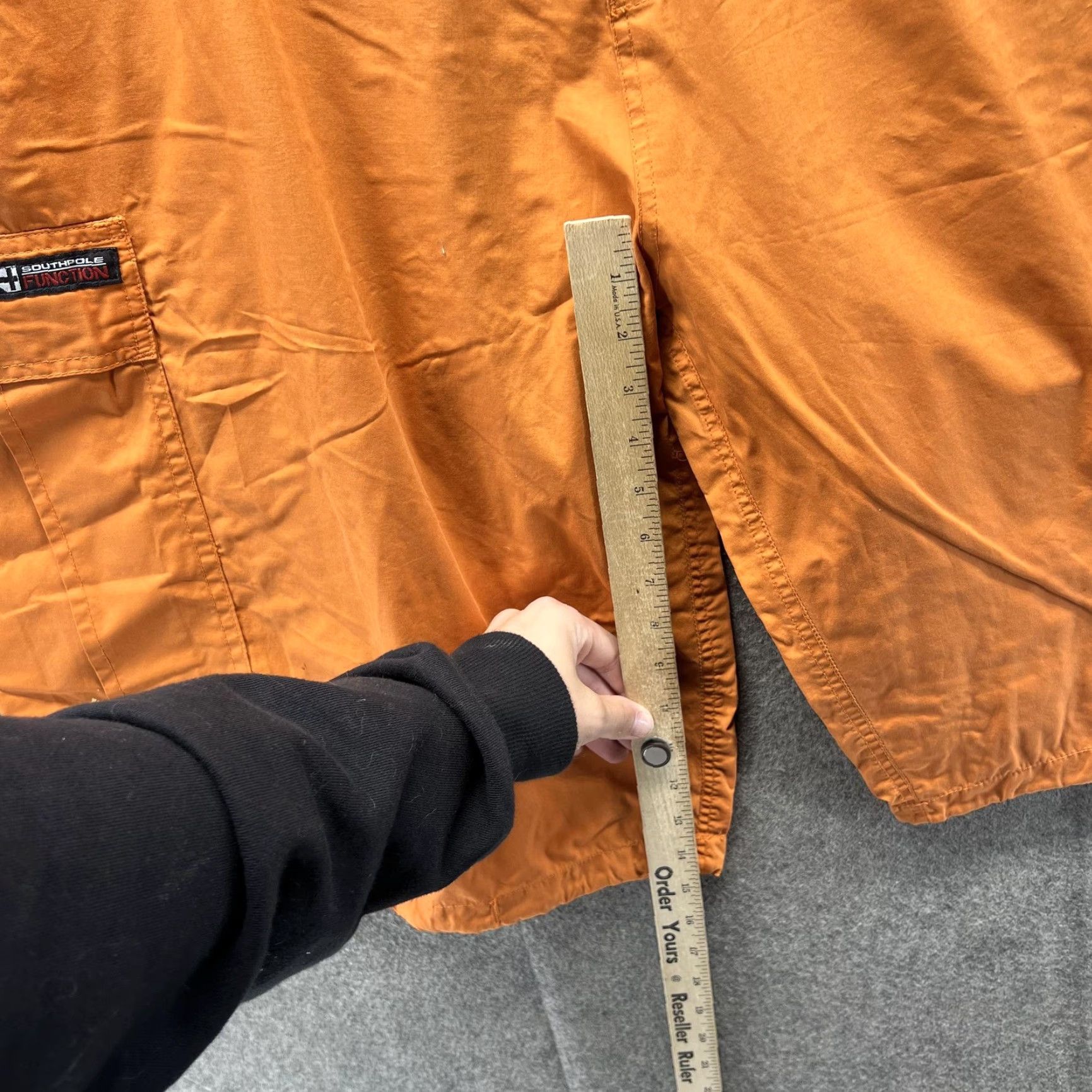Southpole VINTAGE Southpole Cargo Shorts Mens 2XL Orange 12 Inseam Hip Hop Casual Shorts Reg Men Size US 39 - 6 Thumbnail