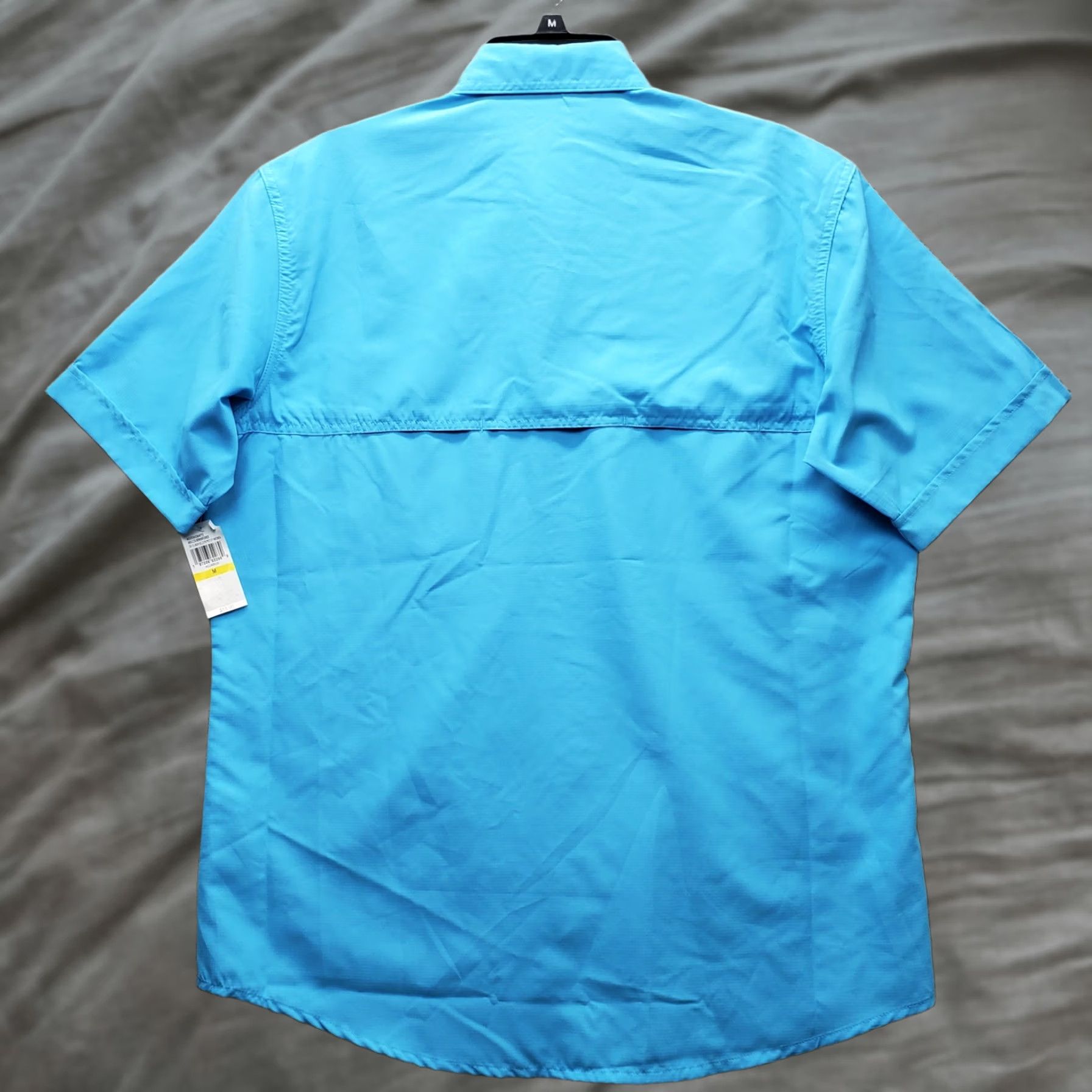 Izod IZOD Saltwater Fishing Shirt Mens M Blue Sunshield Performance Vented Button-Up - Easy Care Size US M / EU 48-50 / 2 - 1 Thumbnail