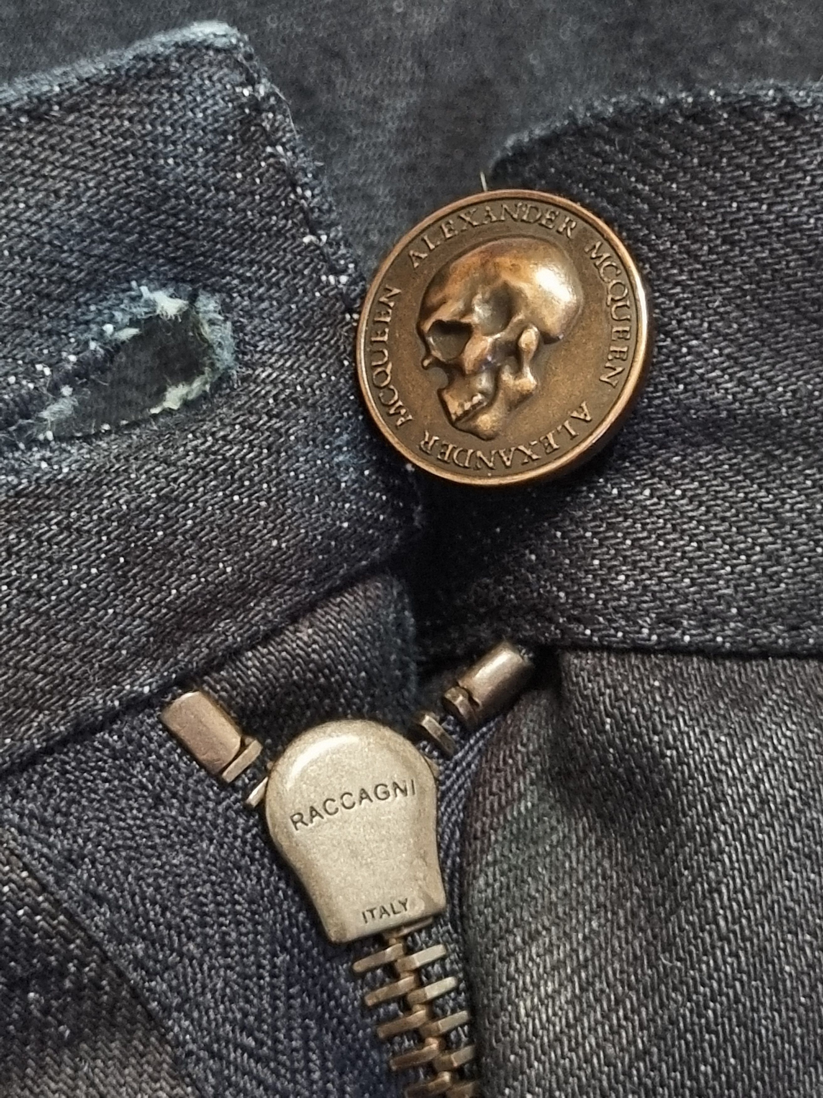 Alexander McQueen Alexander McQueen Luxury Dark Blue Selvedge Jeans Size US 34 / EU 50 - 7 Thumbnail