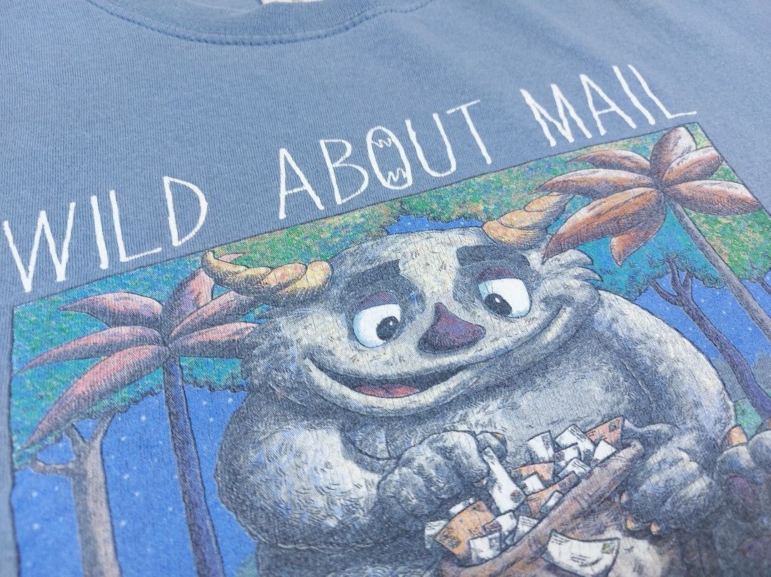 Vintage VTG WILD ABOUT READING WHERE THE WILD THINGS ARE parody TER Size US XL / EU 56 / 4 - 9 Thumbnail