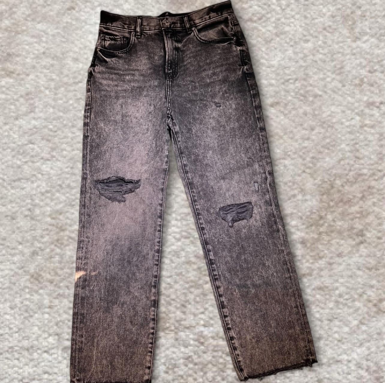 Express Straight ankle black jeans Size 28" / US 6 / IT 42 - 1 Thumbnail