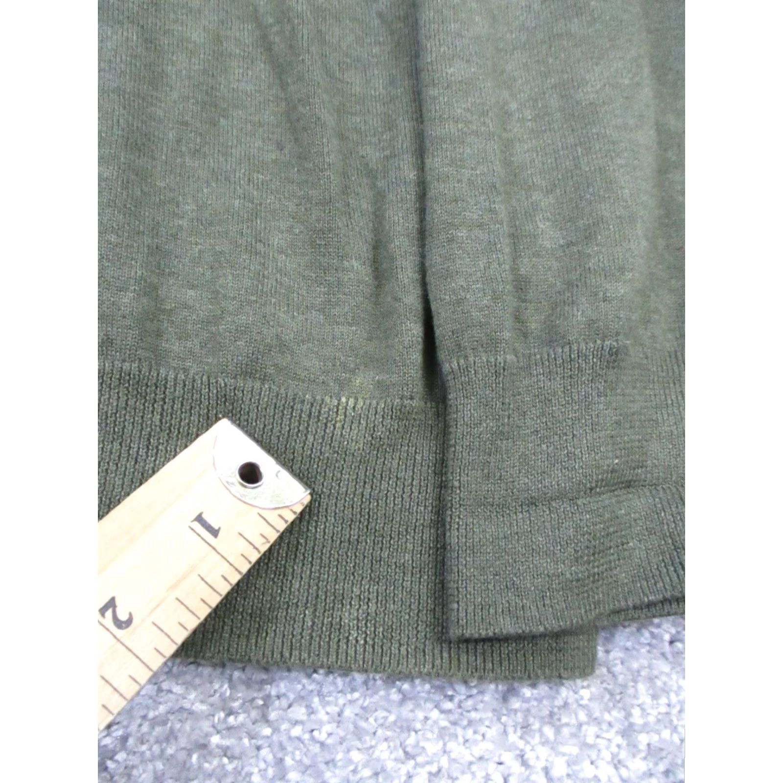 Brooks Brothers Brooks Brothers Sweater Mens XL Green Cotton Knit Pullover V-Neck Long Sleeve Solid Logo Machine Washable Size US XL / EU 56 / 4 - 7 Thumbnail