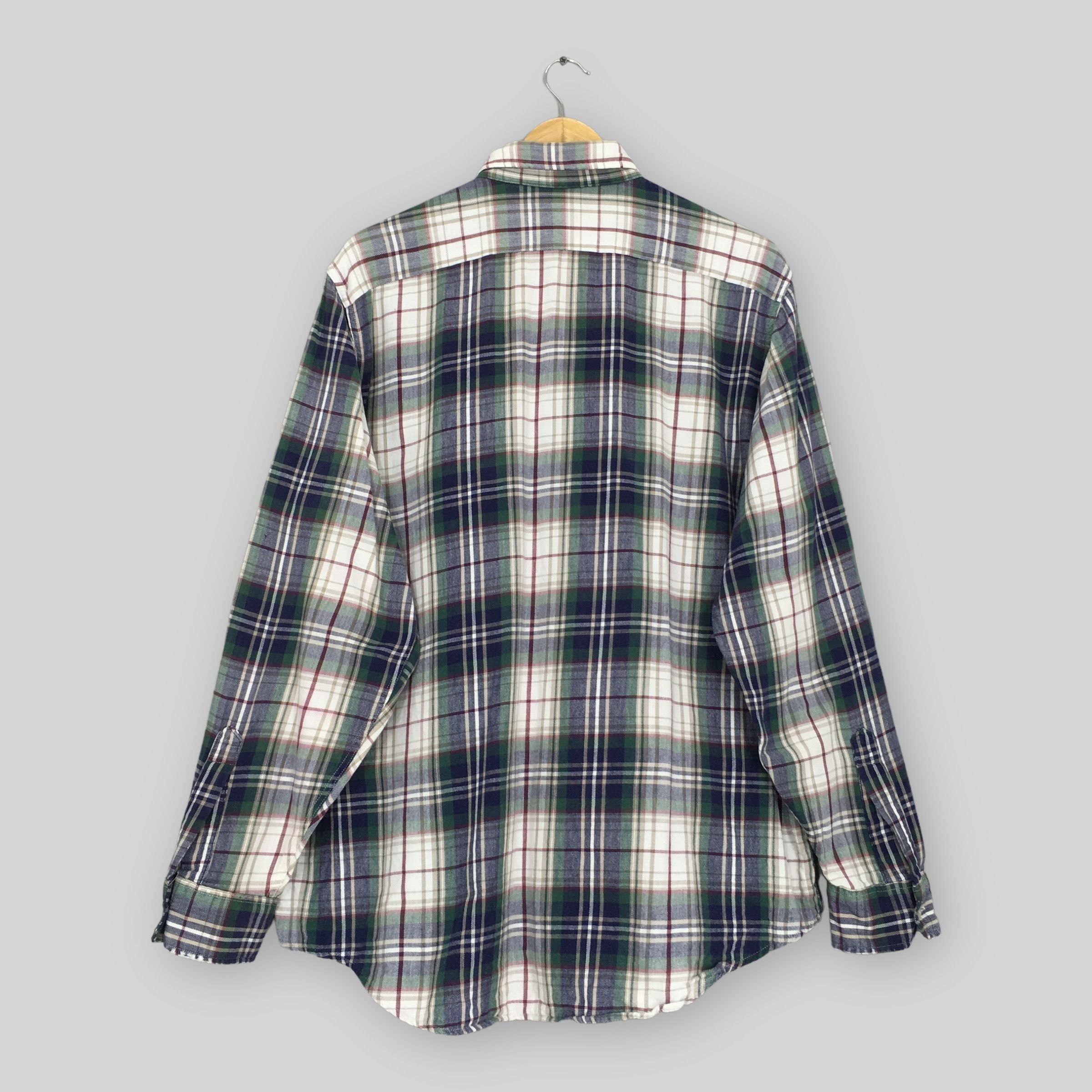 Flannel × L.L. Bean × Vintage Vintage LL Bean Plaid Checkered Flannel Shirt Large Size US L / EU 52-54 / 3 - 6 Thumbnail