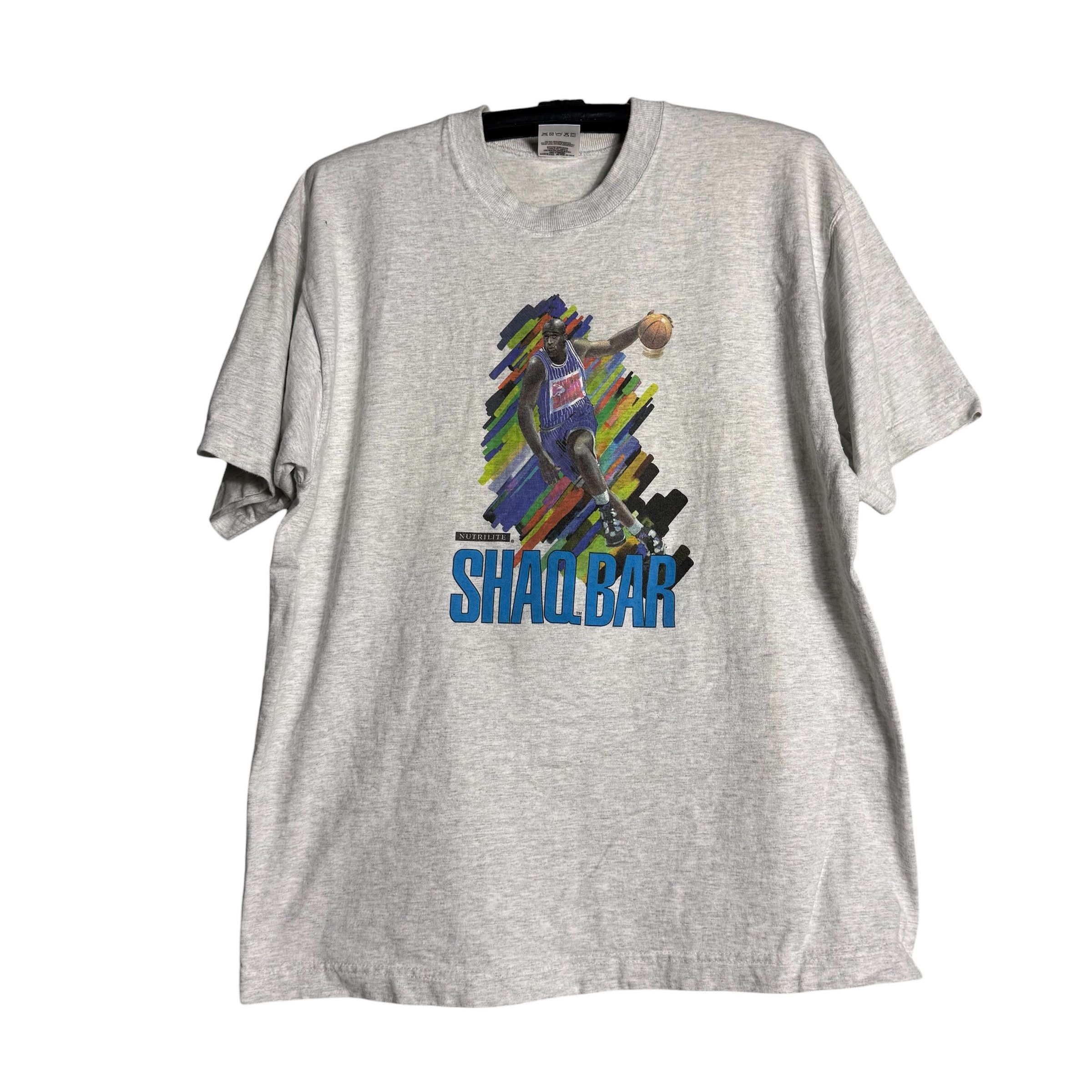 NBA 🔥RARE🔥Vintage Nutrilitr Shaquille O'neal Shaq Bar T-shirt Size US L / EU 52-54 / 3 - 1 Thumbnail