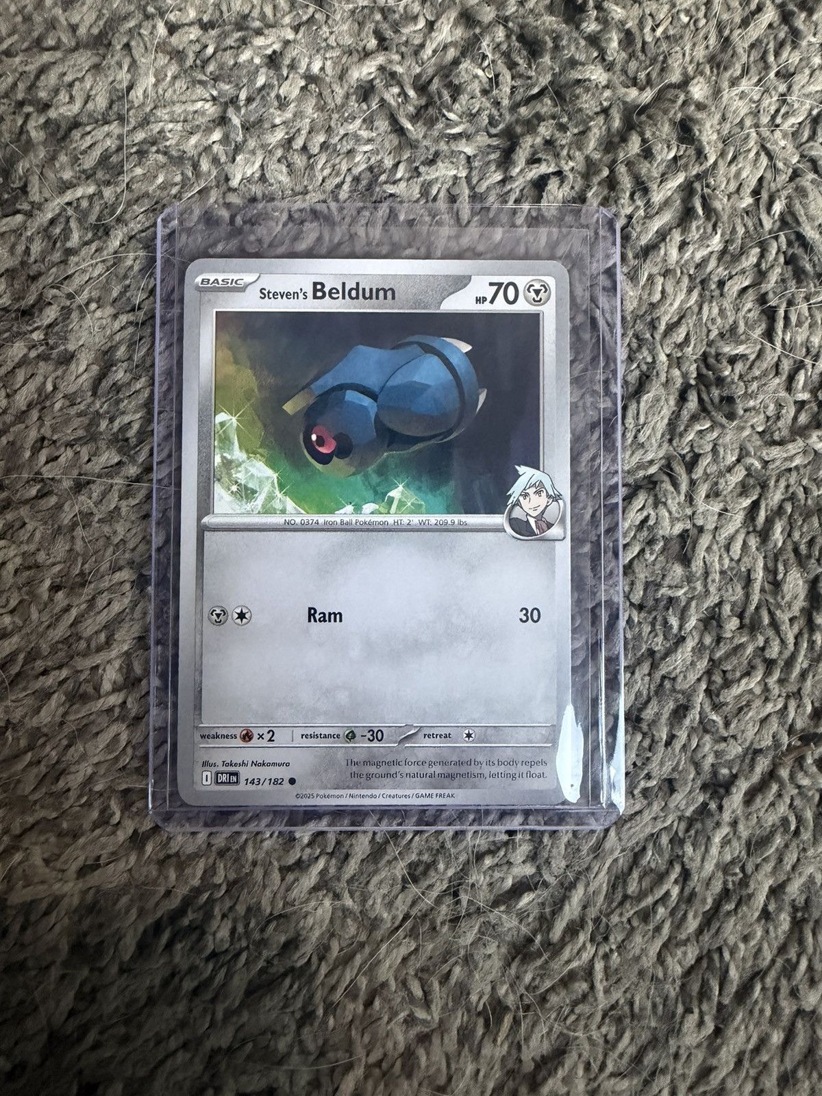 Pokemon 2025 Pokémon Steven’s Beldum Card Size ONE SIZE - 1 Thumbnail