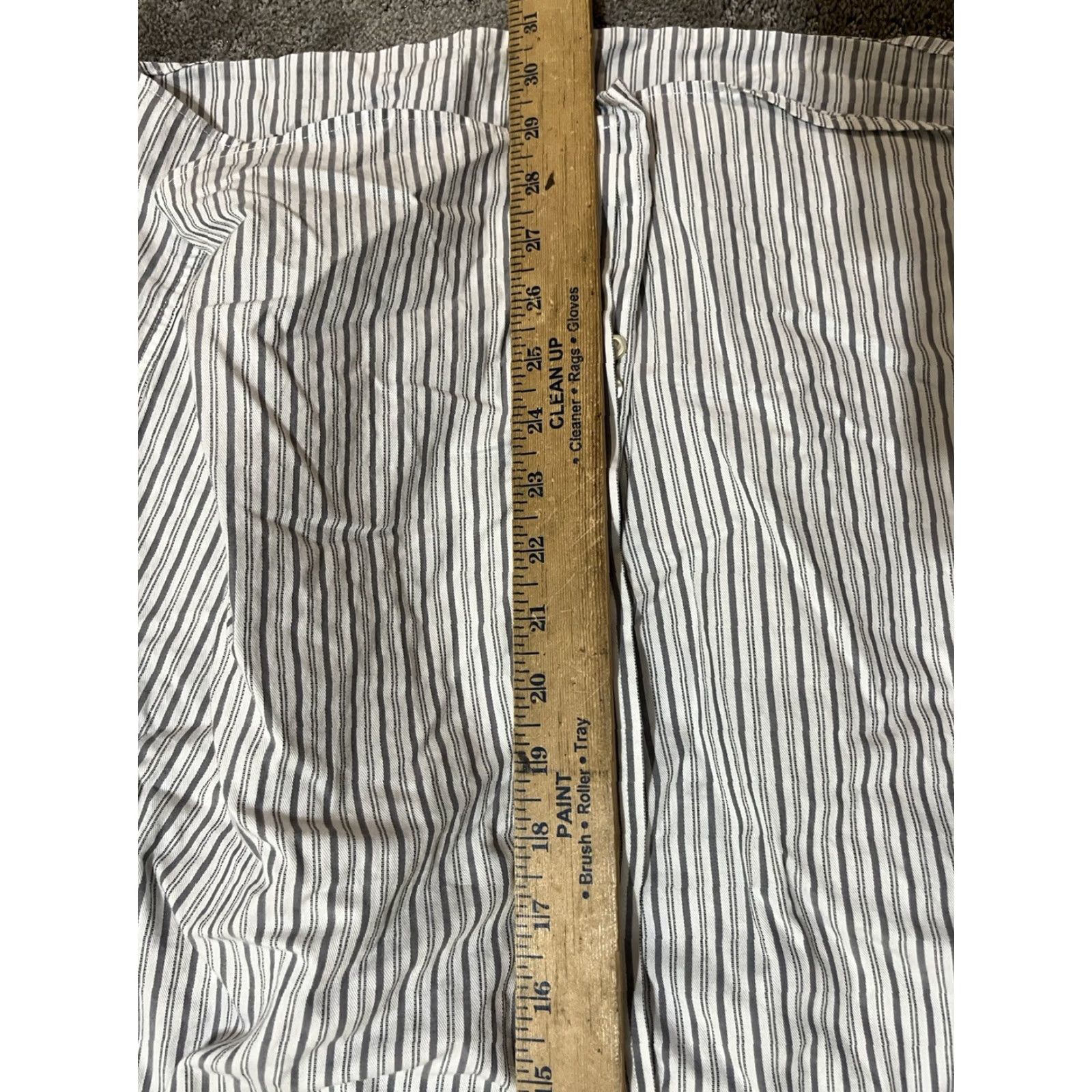 Michael Kors Michael Kors Dress Shirt White Striped Gray 16-34/35 Button Shirt 100% Cotton Men Long Sleeve Collared Spread Shirt 16 White Cotton Button-Up Mens Size 42R - 5 Thumbnail