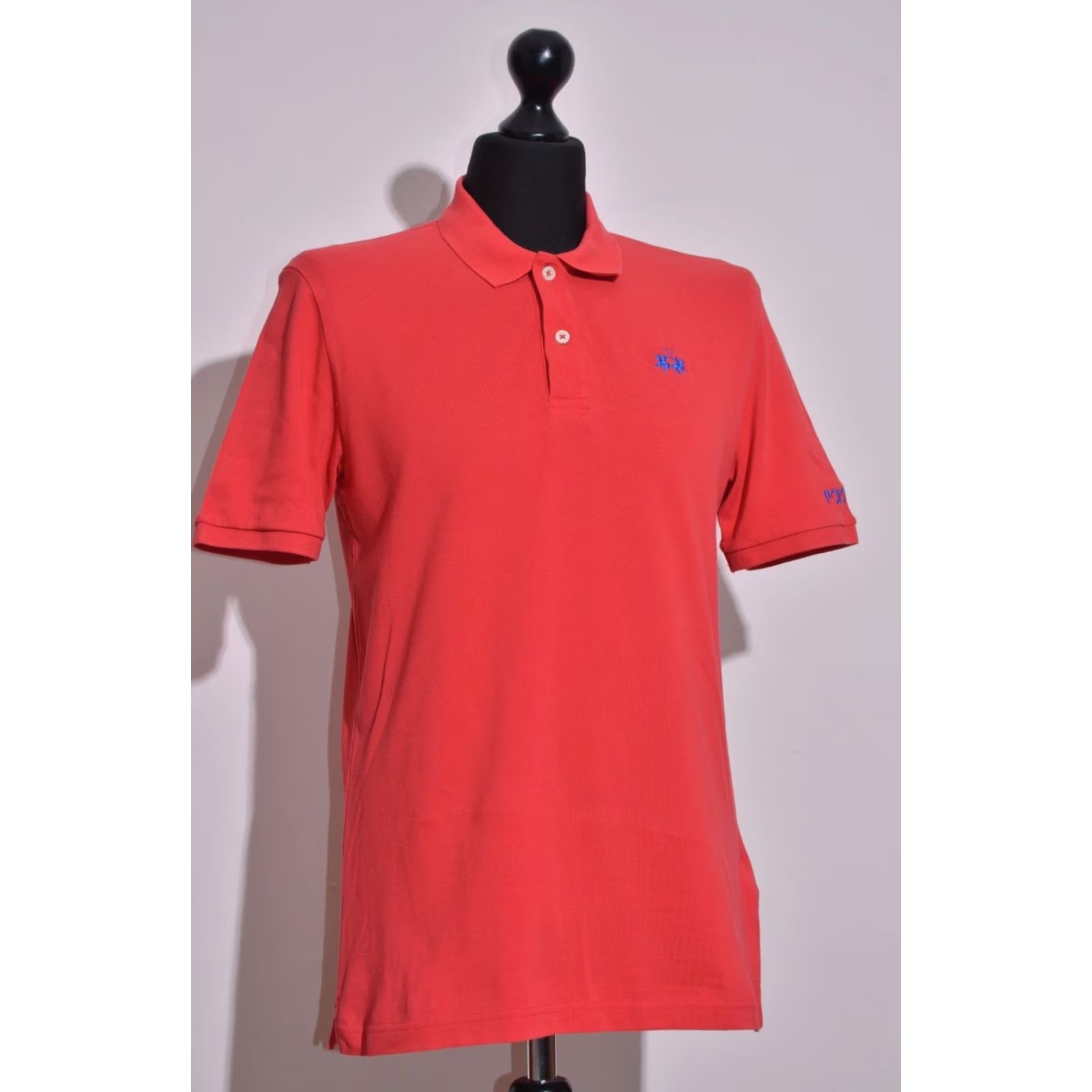 La Martina La Martina Polo Shirt Men L Red Embroidered Logo Short Sleeve Classic Fit Size US L / EU 52-54 / 3 - 2 Thumbnail