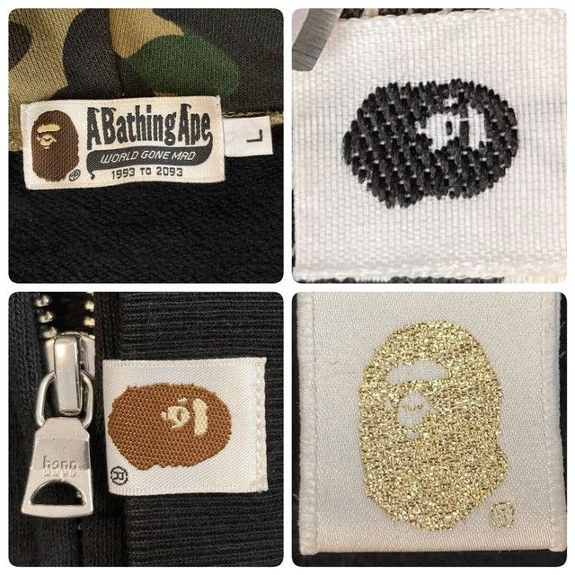 Bape BAPE 1st camo black shark full zip hoodie a bathing ape NIGO Size US L / EU 52-54 / 3 - 9 Thumbnail