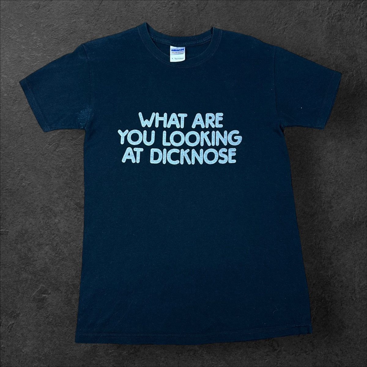 Gildan × Vintage WHAT ARE YOU LOOKING AT DICKHOUSE Vintagr Humor T shirt Size US S / EU 44-46 / 1 - 1 Thumbnail