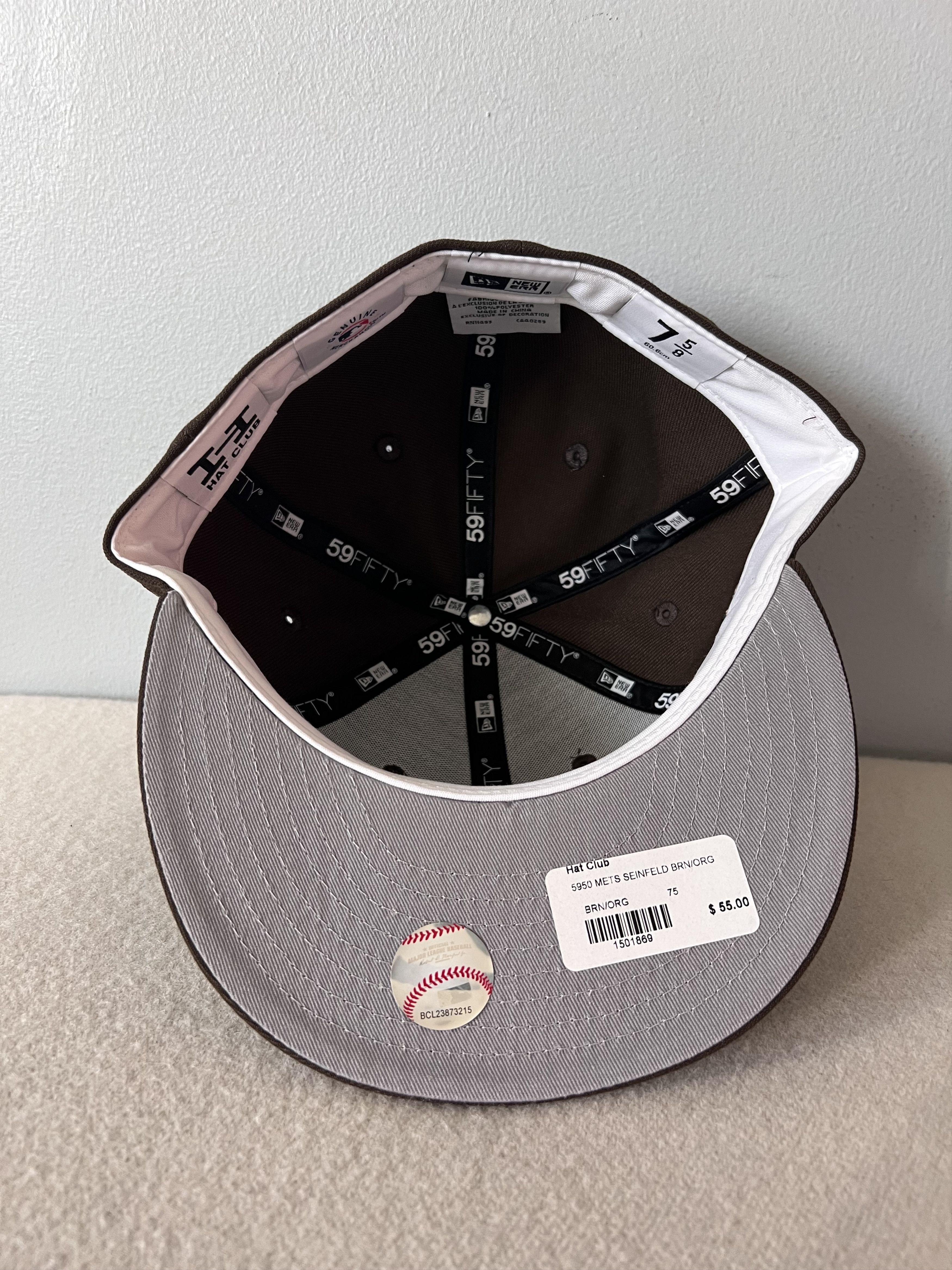 New Era 7 5/8 New Era Hat Club Seinfeld New York Mets 59FIFTY Hat Size ONE SIZE - 6 Thumbnail