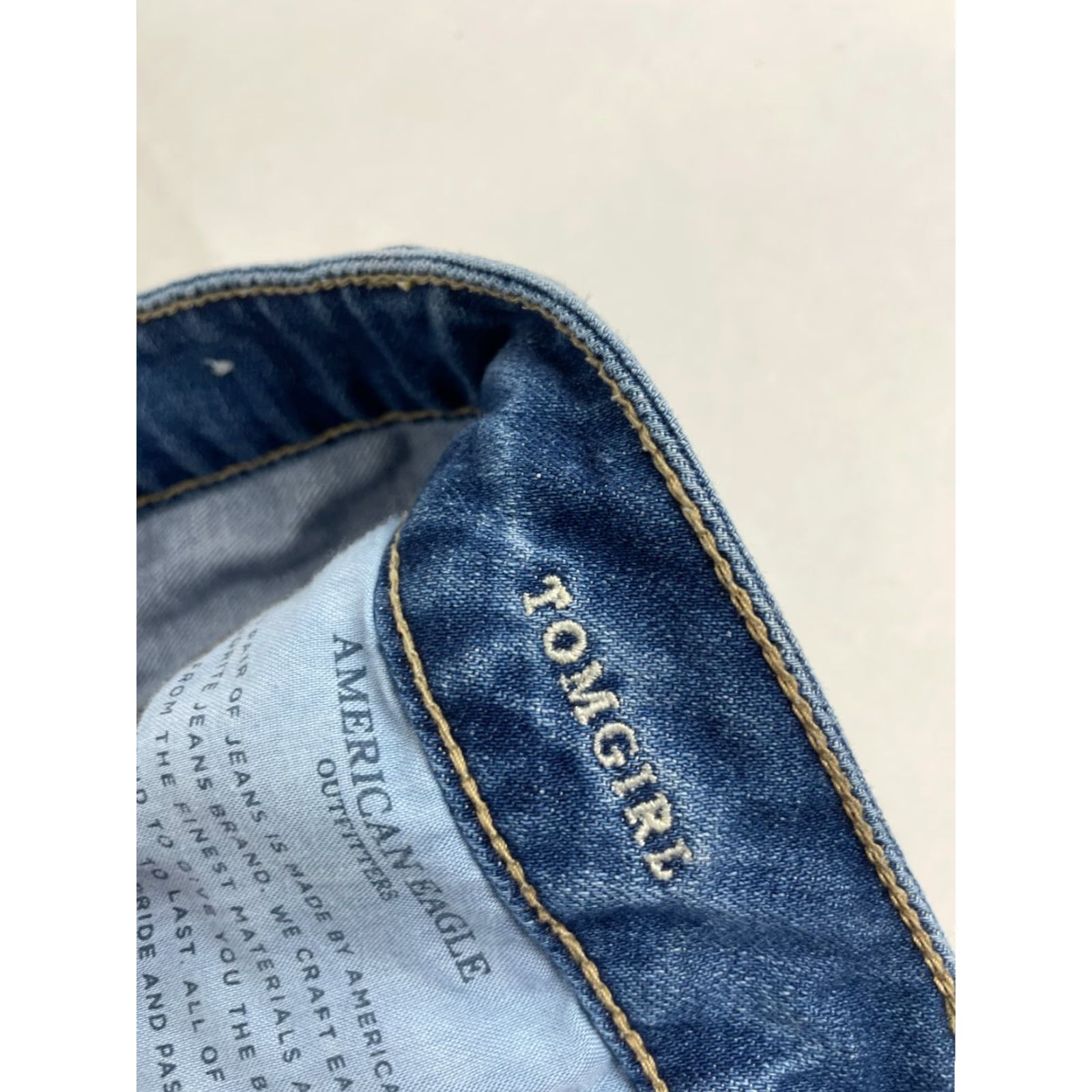 American Eagle Outfitters American Eagle Outfitters Jeans Women's 4 Blue Denim Tomgirl Distressed Size 27" / US 4 / IT 40 - 7 Thumbnail