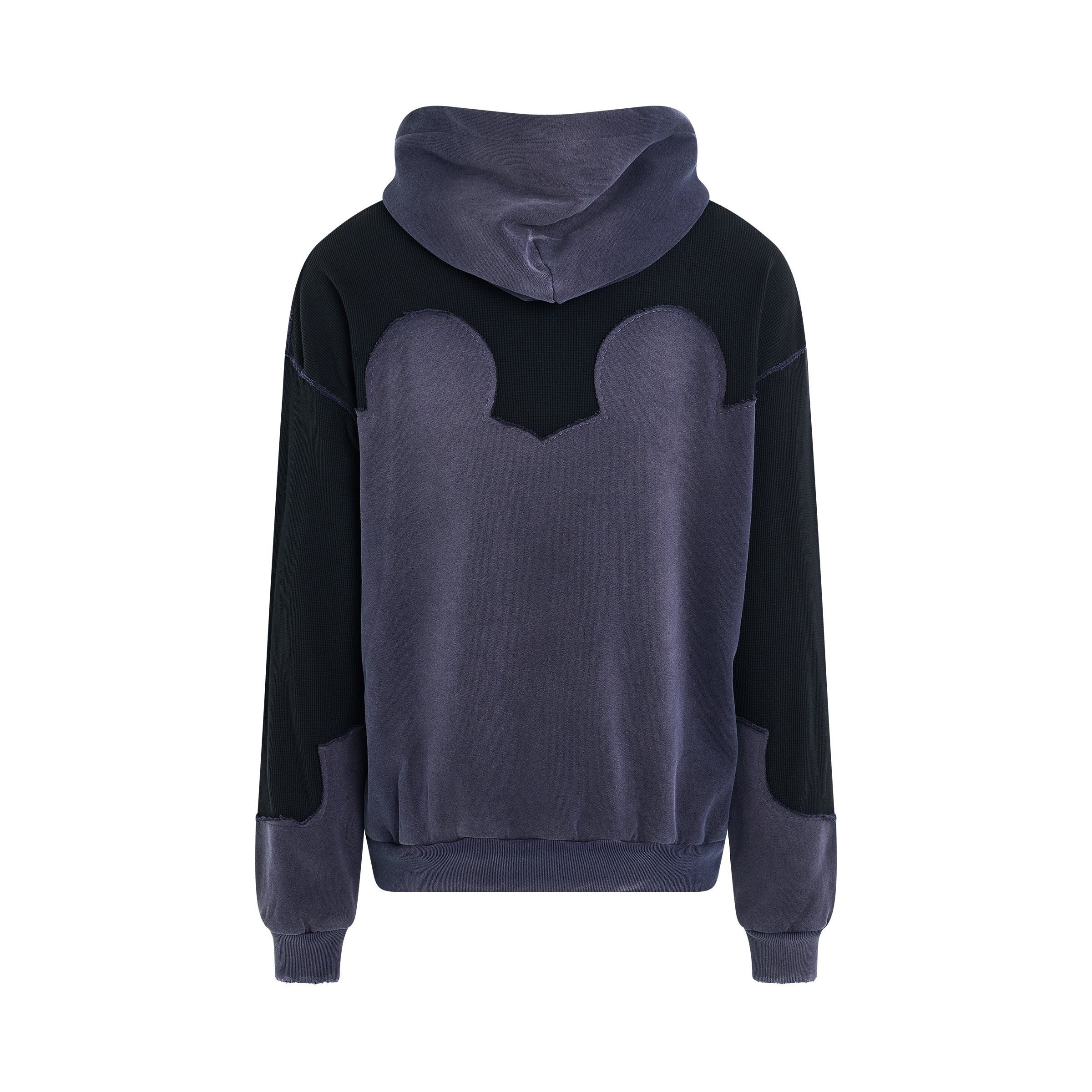 Maison Margiela o1mris0824 Desconstruction Hoodie in Vintage Blue Size US L / EU 52-54 / 3 - 4 Thumbnail