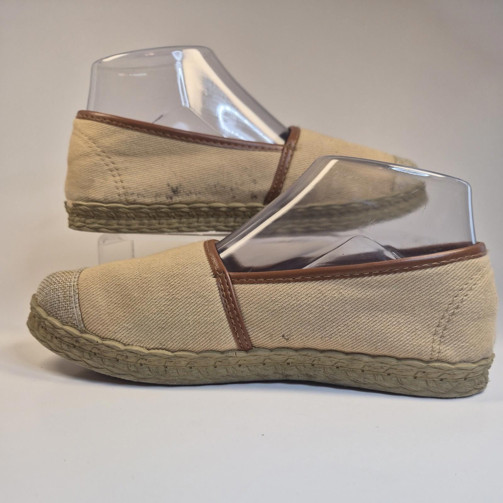 Fossil CORAL Flats Women 5 Burlap Roping Casual Slip Loafers Mocs Size US 5 / IT 35 - 2 Thumbnail