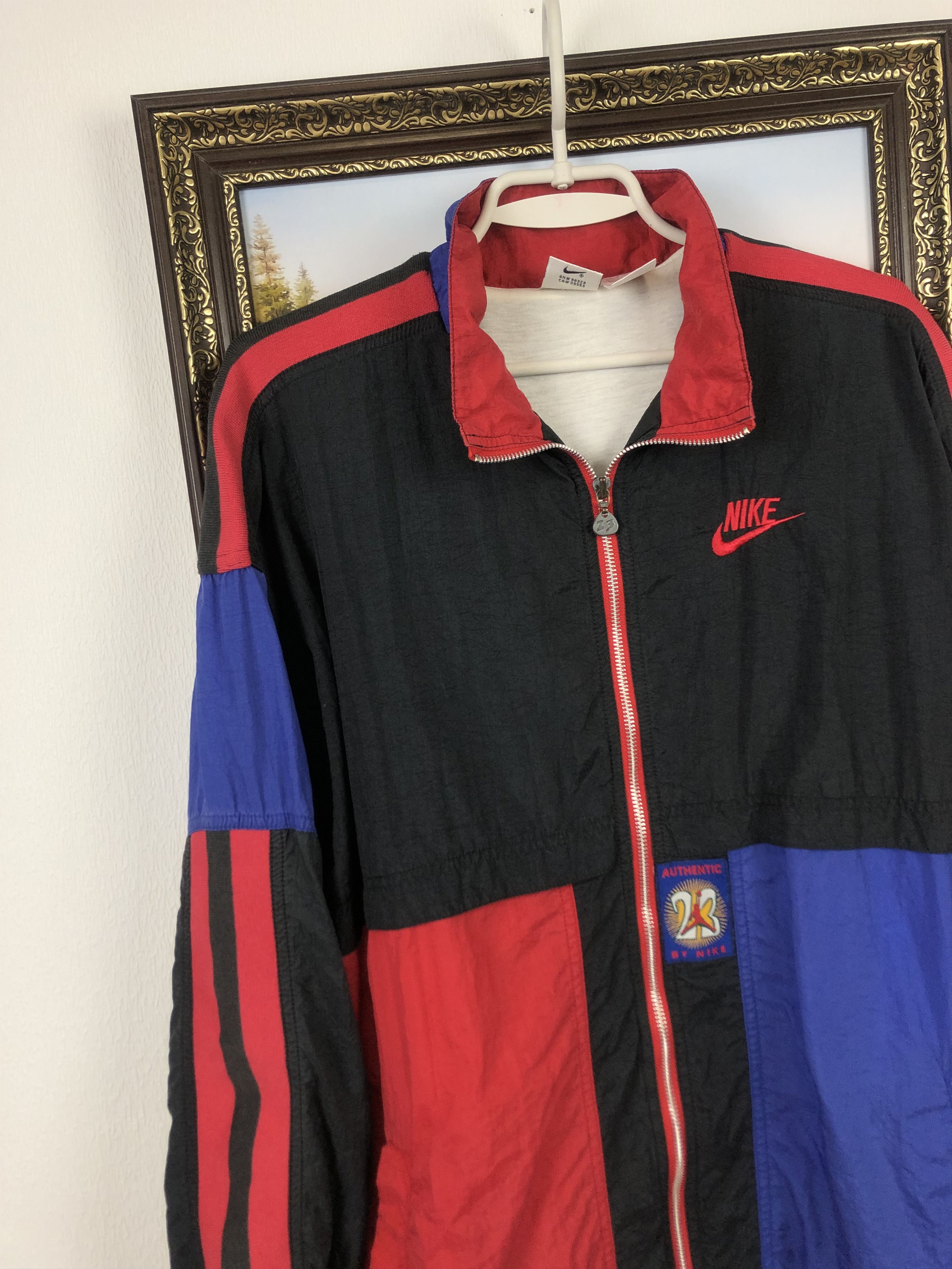 Nike Vintage 1990s Nike Authentic Air Jordan Windbreaker Jacket Size US S / EU 44-46 / 1 - 5 Thumbnail