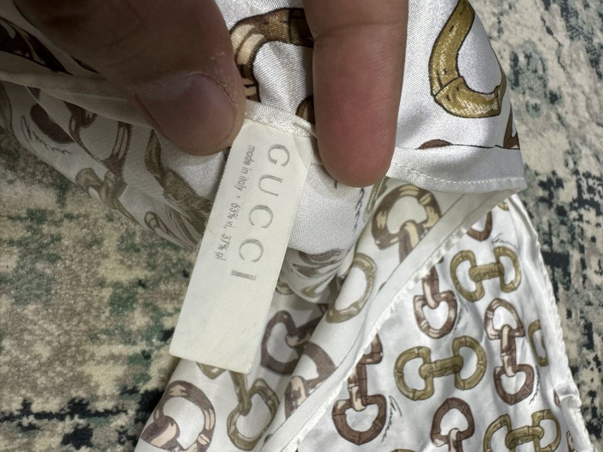 Gucci GUCCI FULLPRINT HORSEBIT SCARF NECK WRAP Size ONE SIZE - 7 Thumbnail