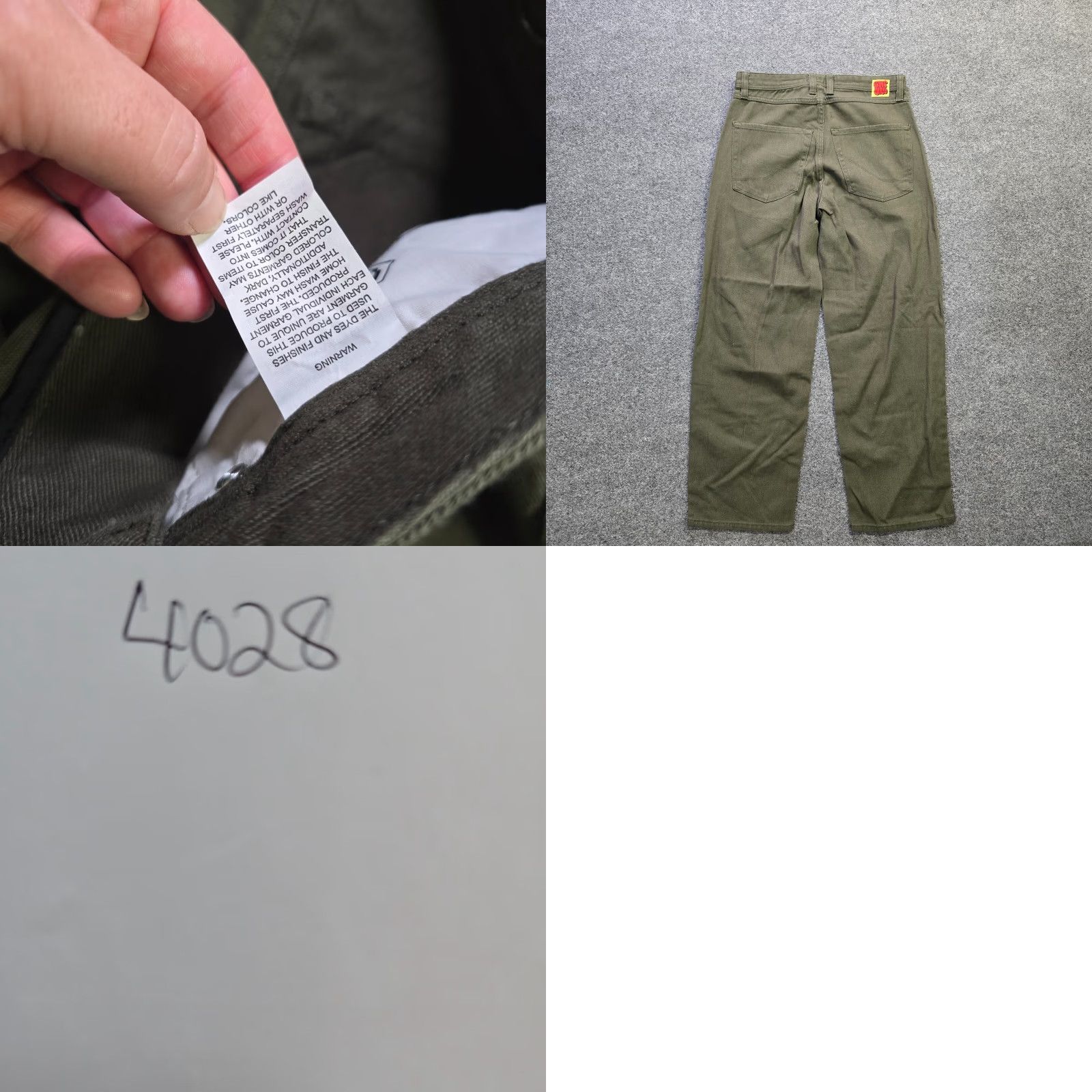 Empyre Empyre Jeans Womens 28 Green Denim Baggy Skater Grunge 90s Casual Basic Straight 5-Pocket Womens Size 28" / US 6 / IT 42 - 8 Thumbnail