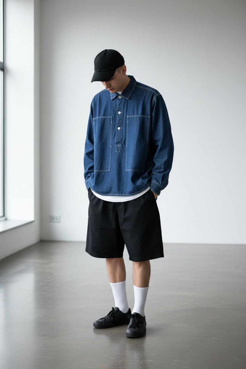 The Real McCoy's The Real Mc Coys’ Dungaree Pullover Denim Jacket (166) Size US M / EU 48-50 / 2 - 1 Thumbnail