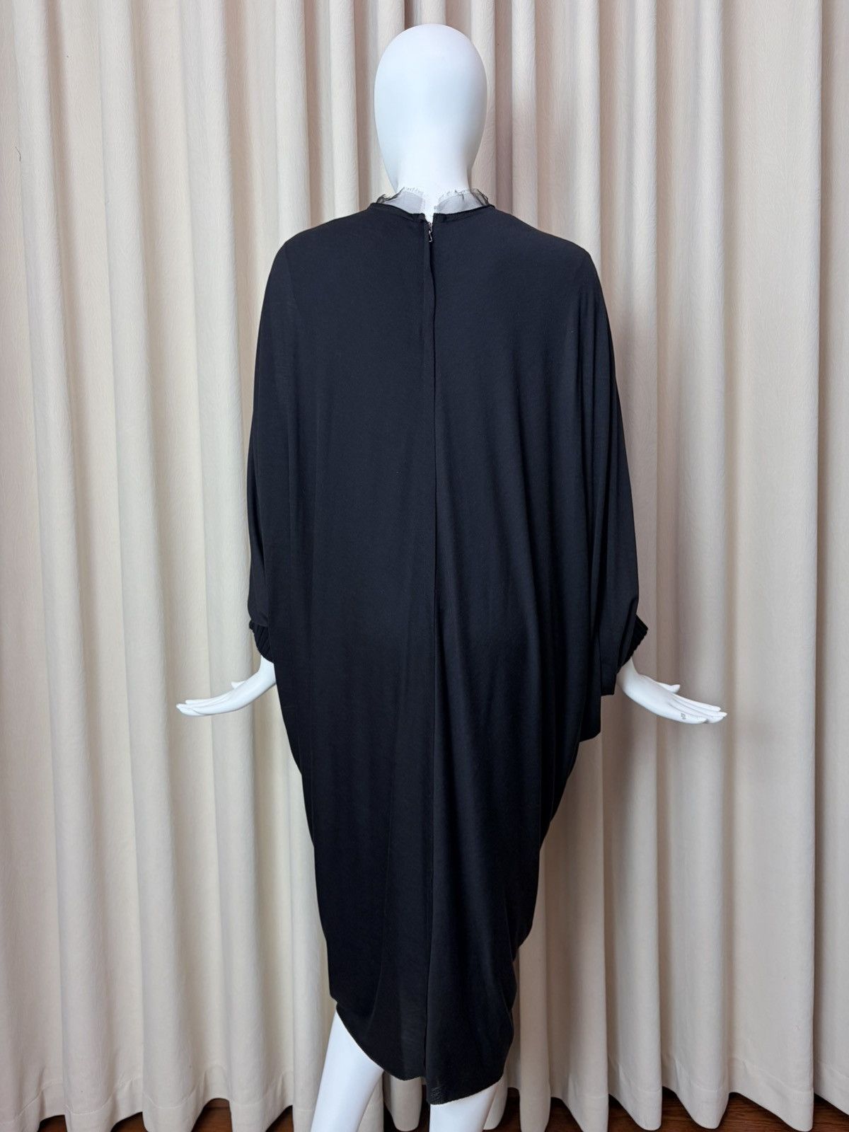 Lanvin Lanvin Alber Elbaz Runway Black Wool Silk Dress Size M / US 6-8 / IT 42-44 - 5 Thumbnail