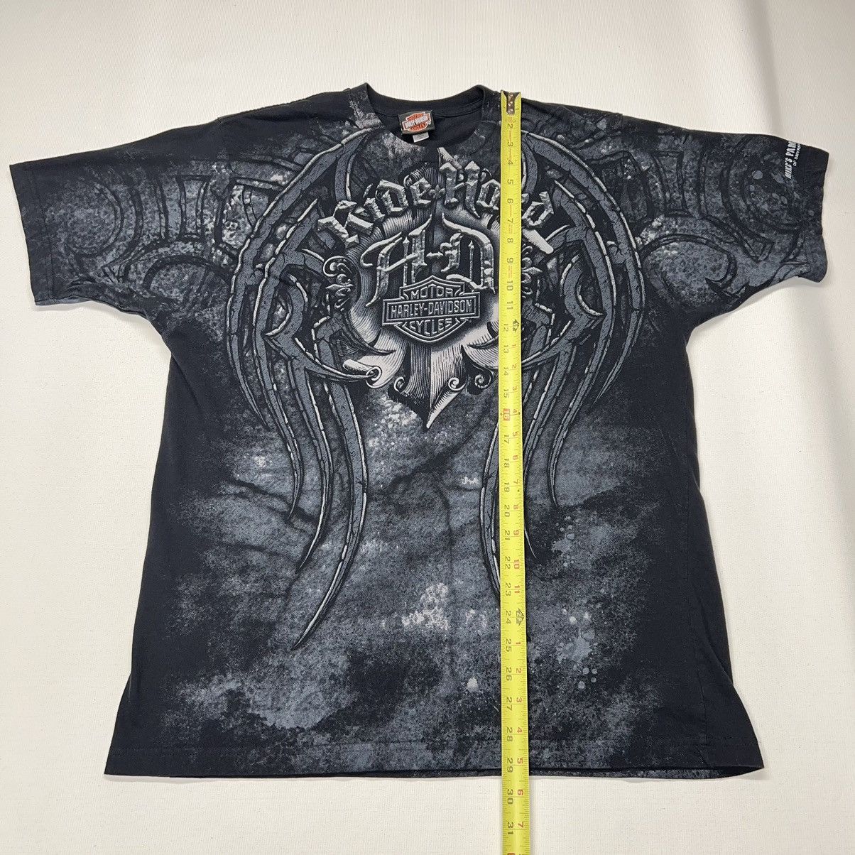 Harley Davidson Harley Davidson Tee Shirt Black Affliction Grunge Wings Size US XL / EU 56 / 4 - 13 Thumbnail