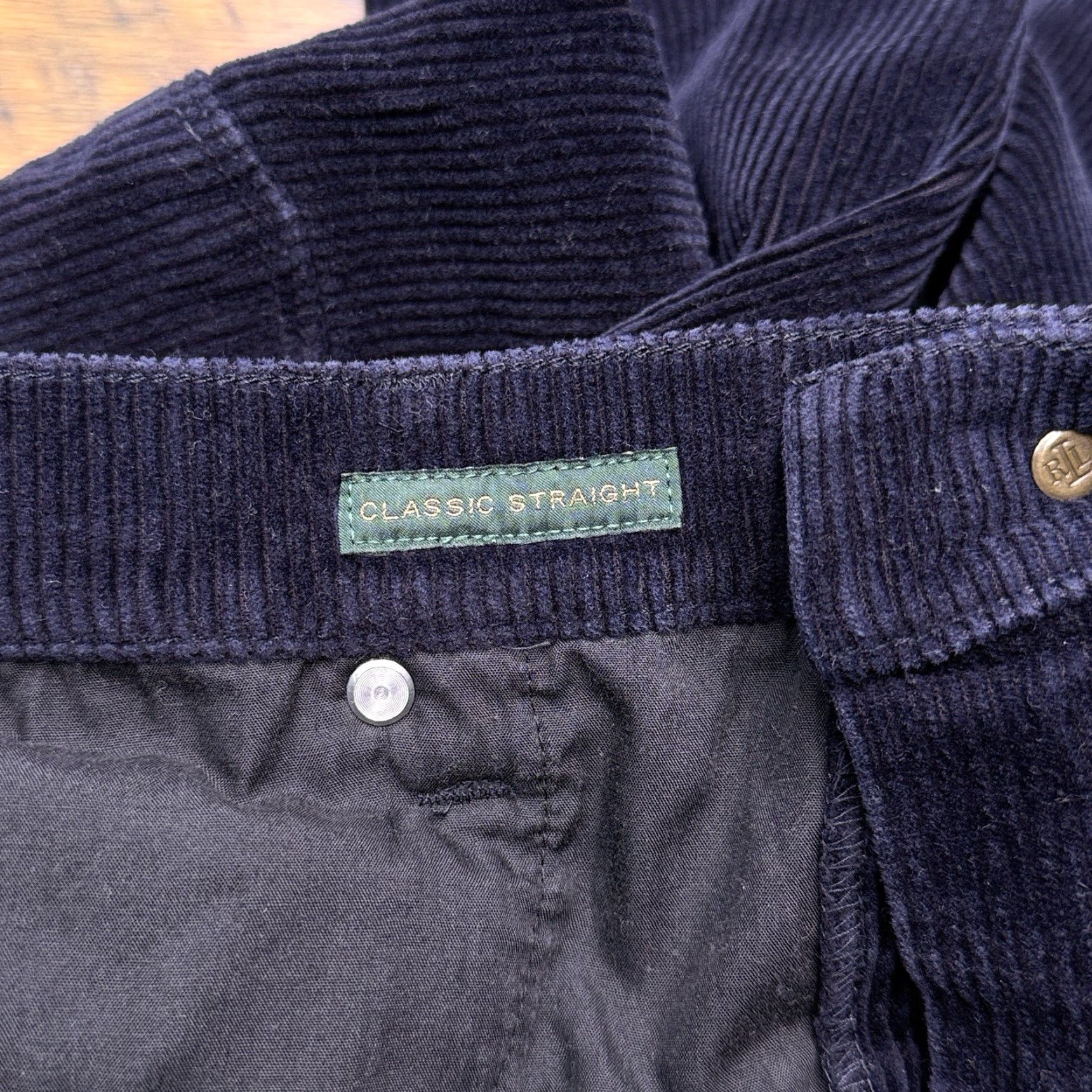 Ralph Lauren Lauren Ralph Lauren Jeans Straight 12 Womens Navy Blue Denim 5-Pocket Stretch Classic Modern Belt Loops Size 34" / US 12 / IT 48 - 5 Thumbnail