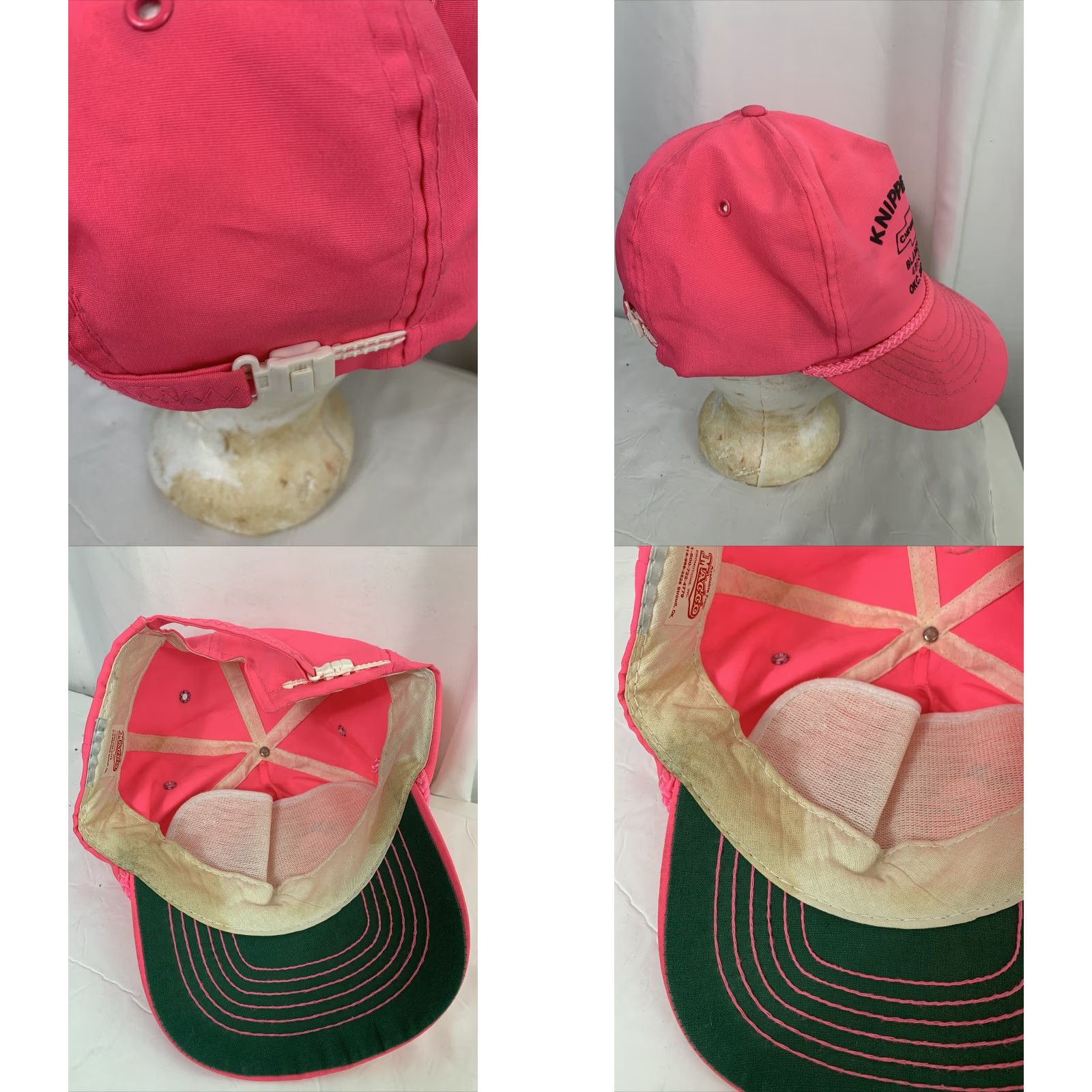 Pinko VINTAGE baseball cap Chevrolet adjustable pink 80s Men Baseball Cap Adjustable Pink 80s Mens Size ONE SIZE - 8 Thumbnail