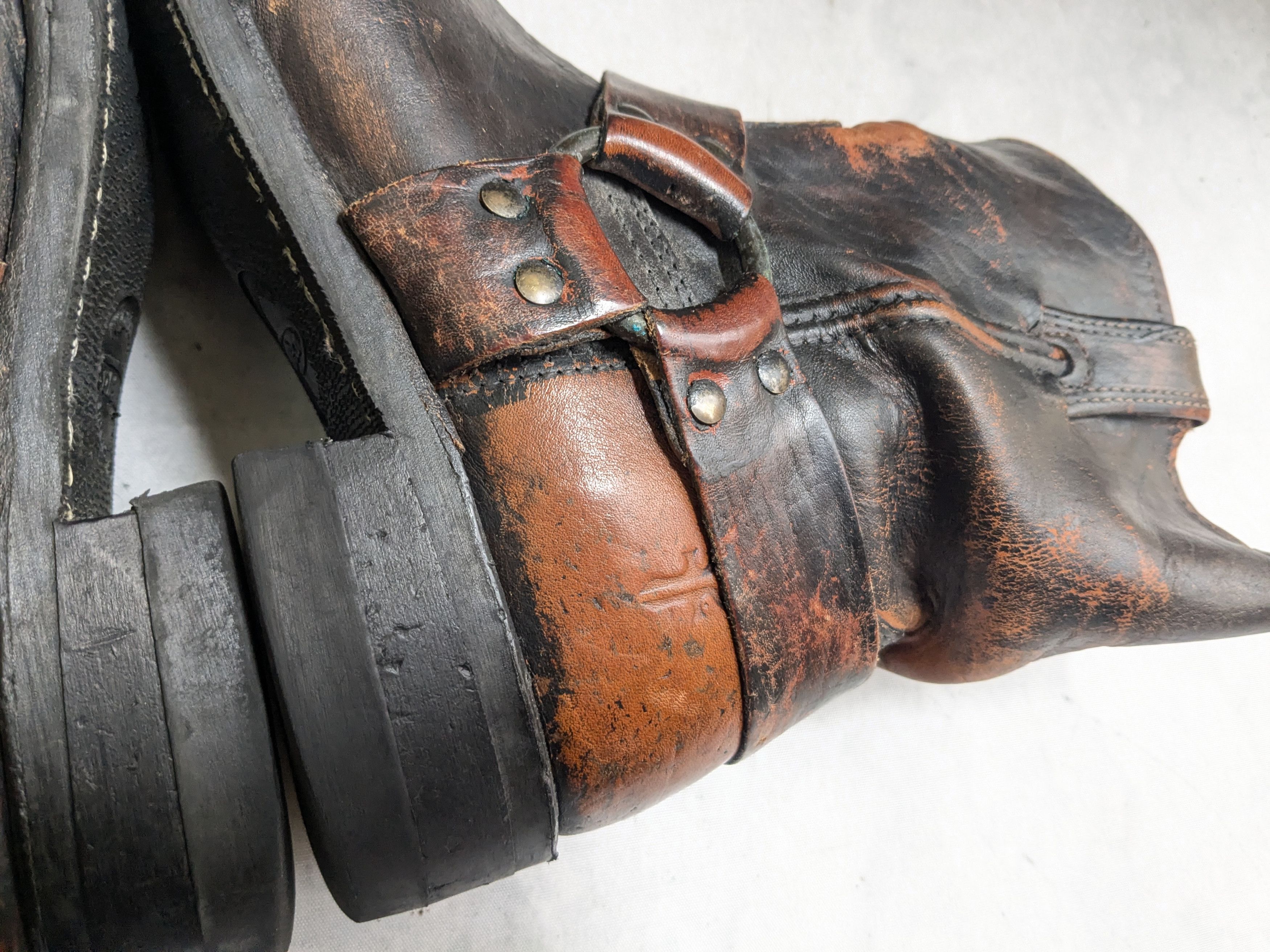 Frye Frye Harness Boots Brown Leather 9 Motorcycle Biker Size US 9 / EU 42 - 11 Thumbnail