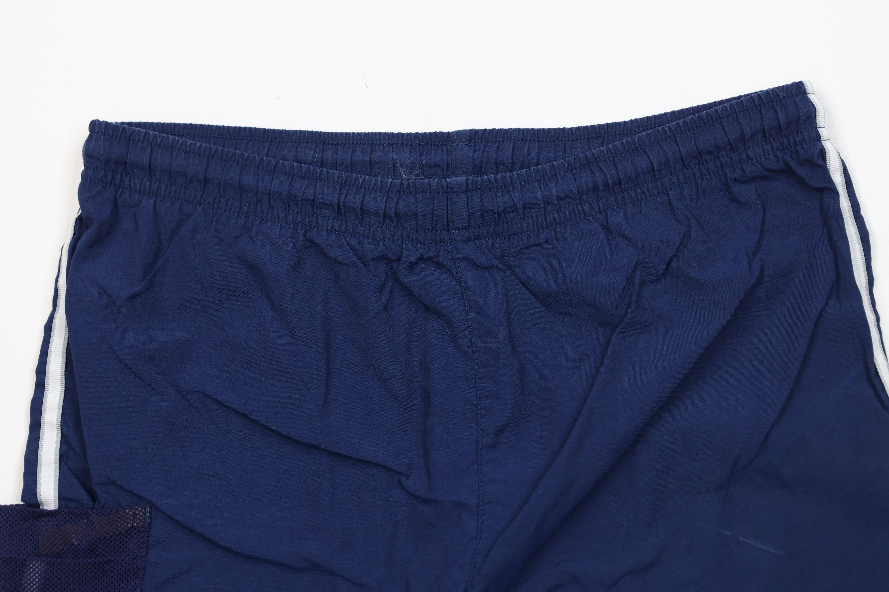 Adidas Vintage 90s Adidas Spell Out Striped Shorts Baggies Nylon Size US 32 / EU 48 - 2 Thumbnail