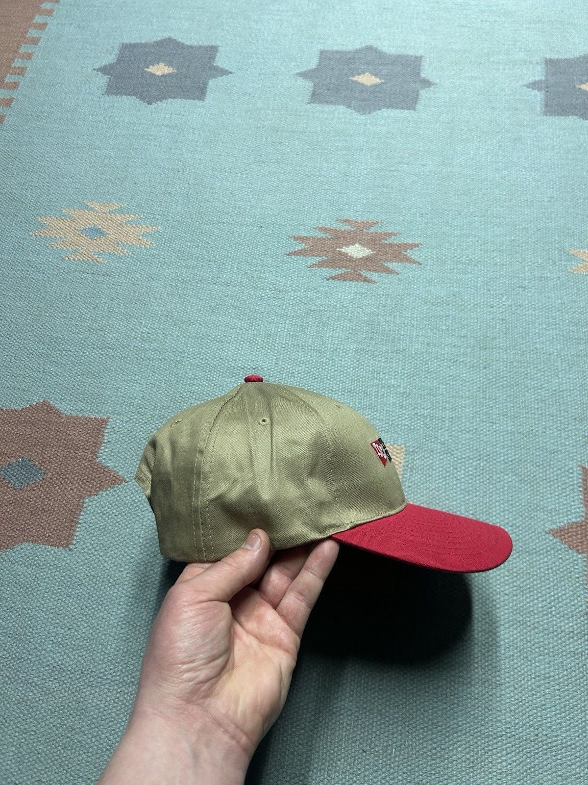 Vintage Tractor supply co snapback hat embroidered logo farm tan red Size ONE SIZE - 8 Thumbnail