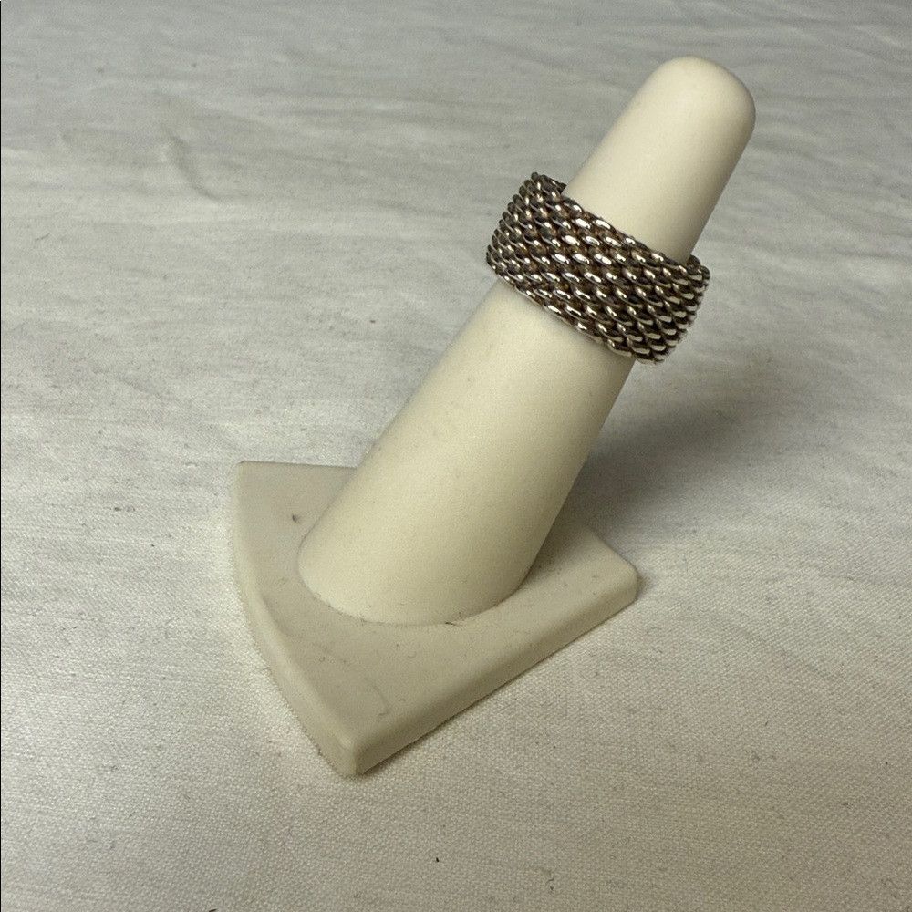 Tiffany & Co. Tiffany&Co. Somerset Mesh Ring in Sterling Silver (sz 4.5) Size ONE SIZE - 2 Thumbnail