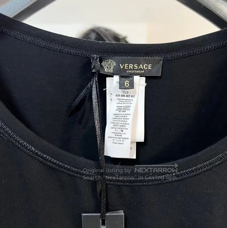 Versace Versace Black Sleeveless Men's T-Shirt . Size US S / EU 44-46 / 1 - 3 Thumbnail
