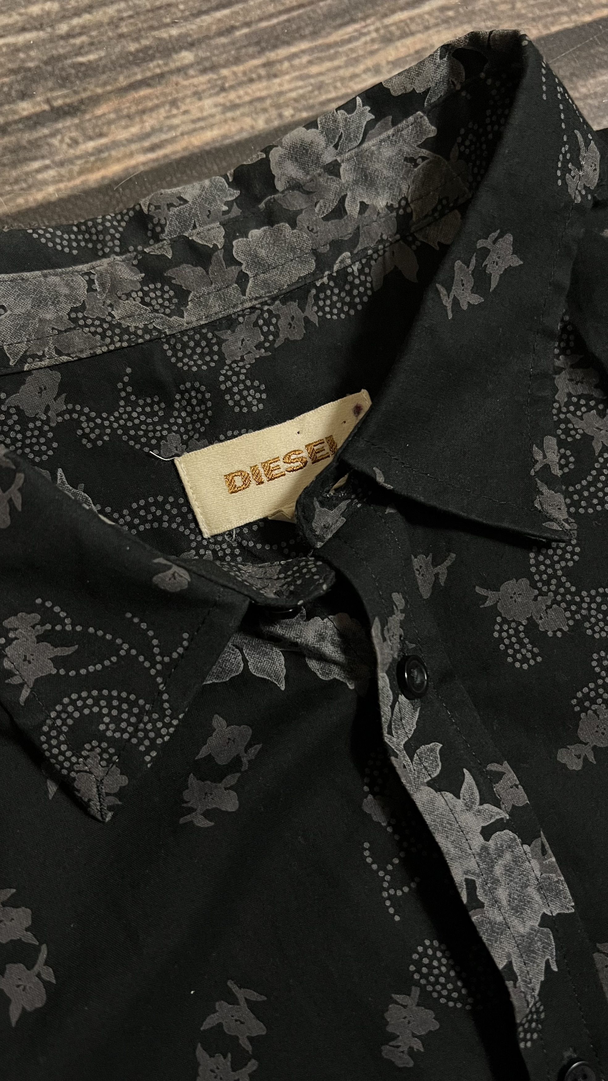 Diesel Gothic Flowers Vintage Shirt Men’s XL