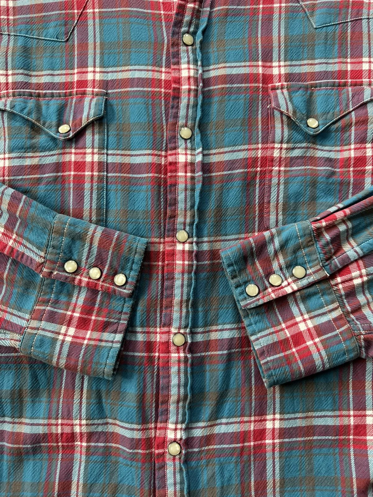 RRL Ralph Lauren RRL Western Plaid Shirt Size US XL / EU 56 / 4 - 5 Thumbnail