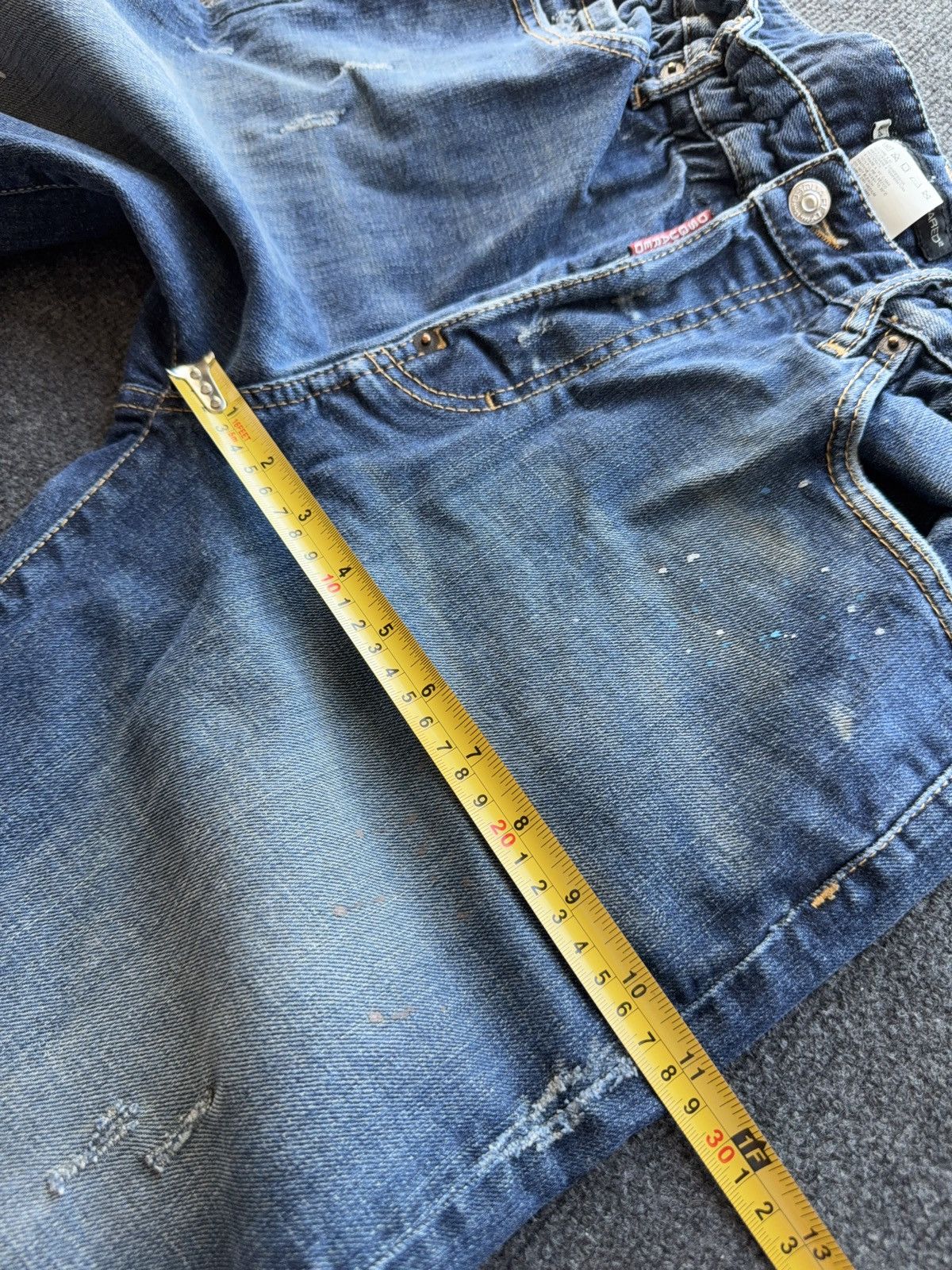 Dsquared2 Dsquared2 Distressed Denim Shorts Paint Splatter Italy 44 Size US 30 / EU 46 - 25 Thumbnail