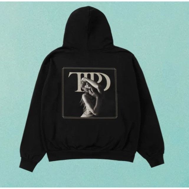 Band Tees NEW TAYLOR SWIFT The Tortured Poets Department Black Hoodie Size L / US 10 / IT 46 - 1 Thumbnail
